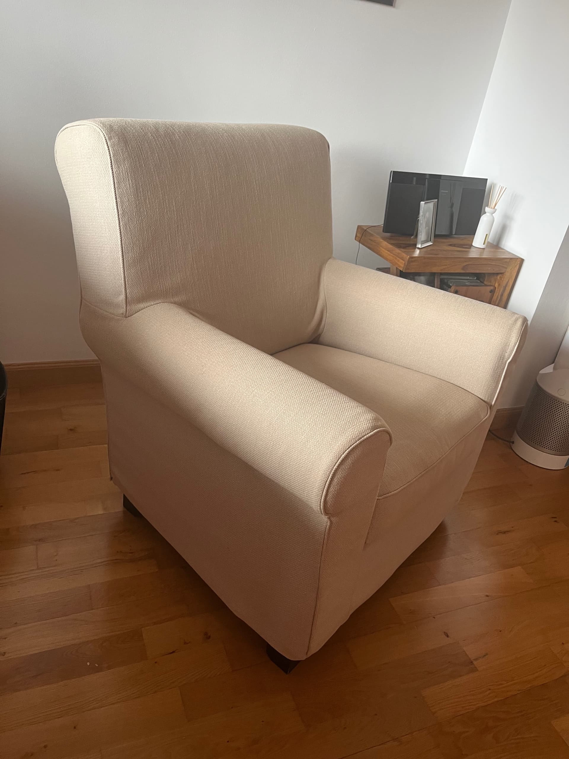 EKTORP funda butaca, Hillared beix