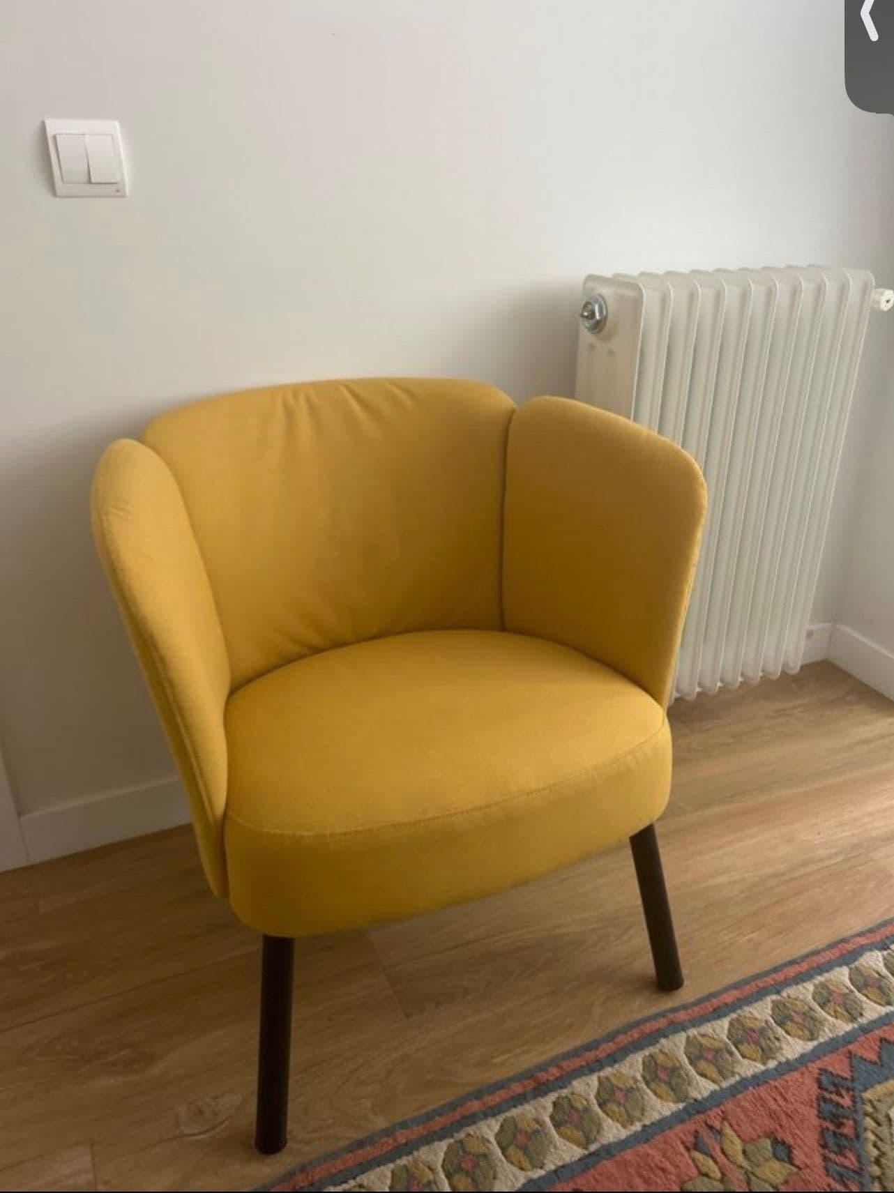 HERRÅKRA cadeira de brazos, Diseröd amarelo escuro