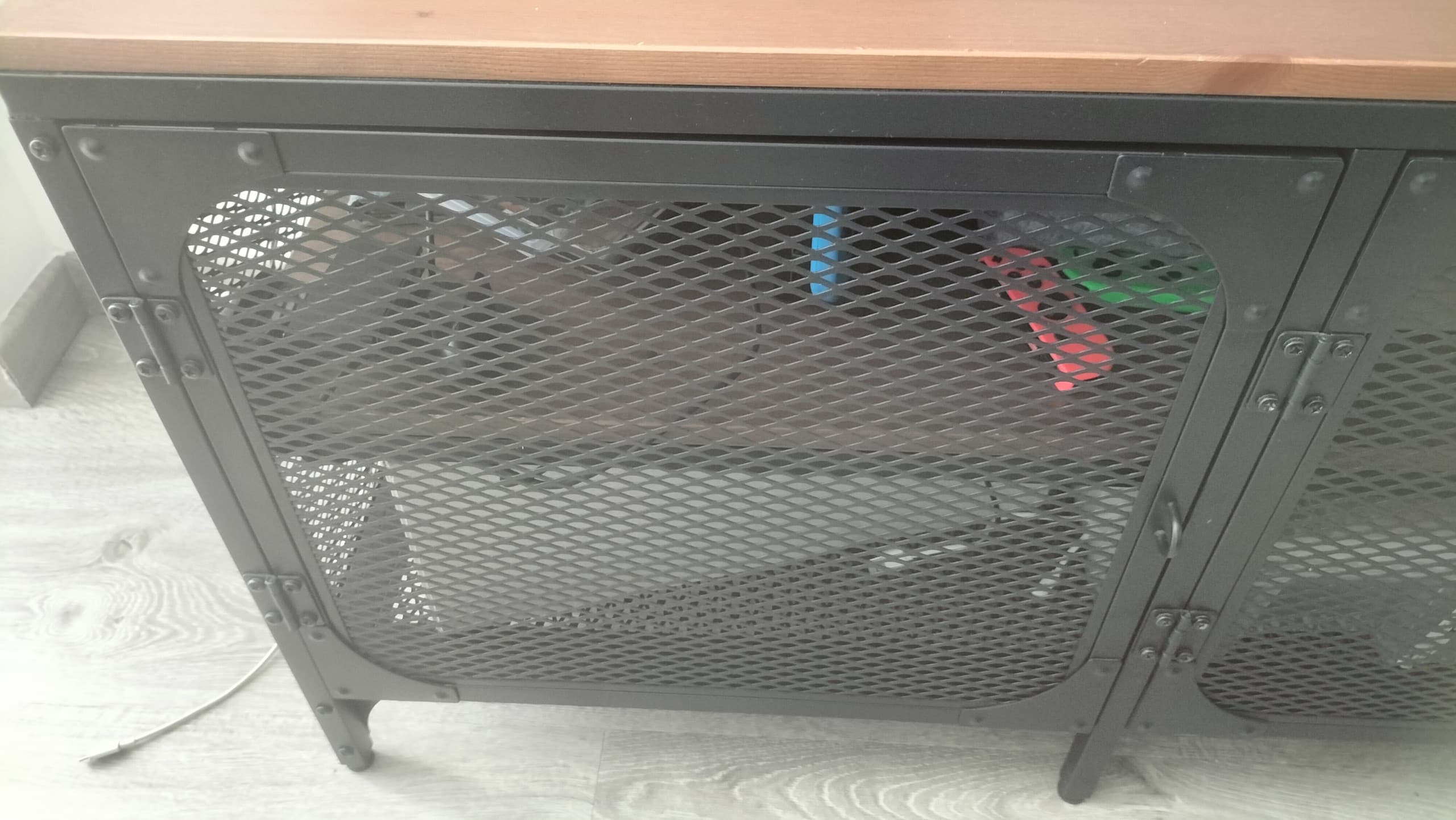 FJÄLLBO banc de TV, negre, 198x45x54 cm