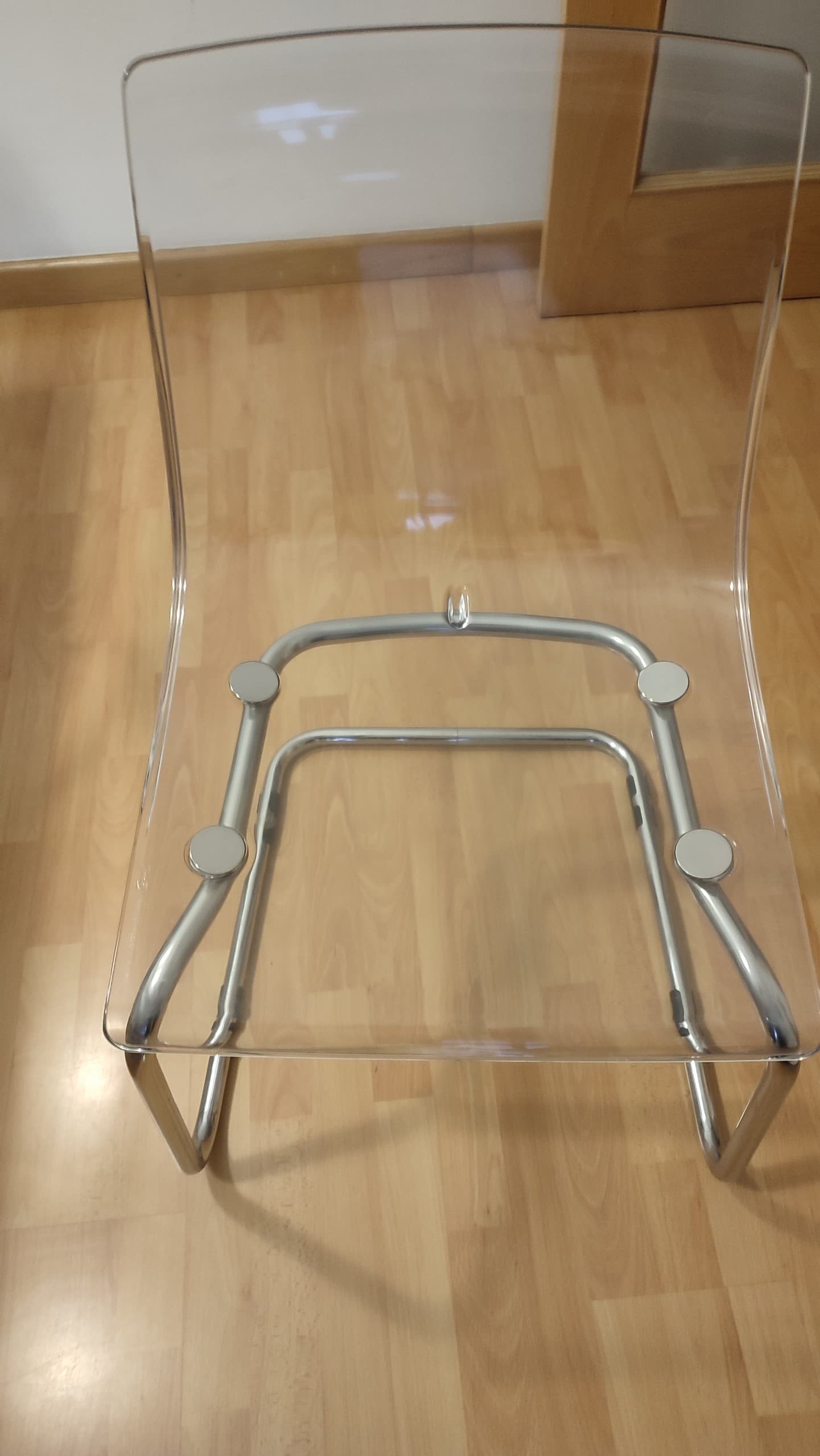 TOBIAS cadeira, transparente/cromado