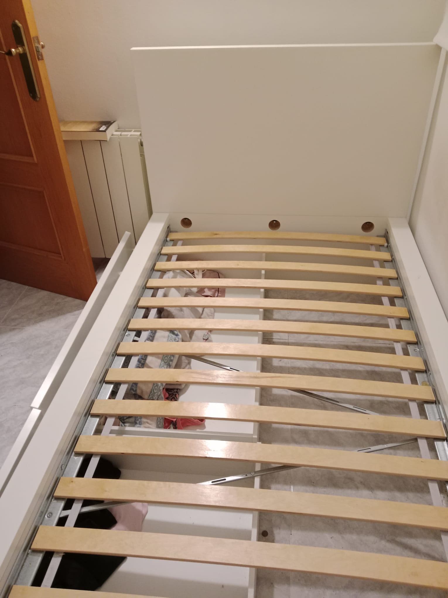 MALM estrutura de cama con 2 caixóns, branco/Luröy, 90x200 cm