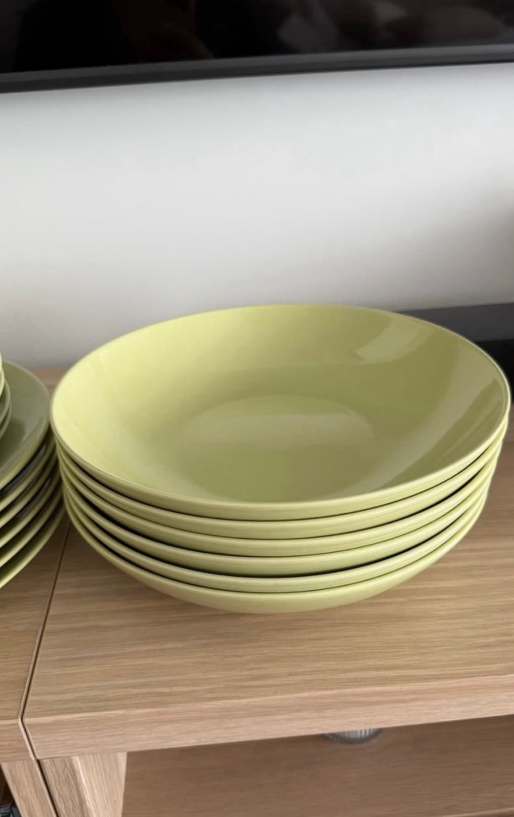 FÄRGKLAR vaixela 18 pezas, mate verde