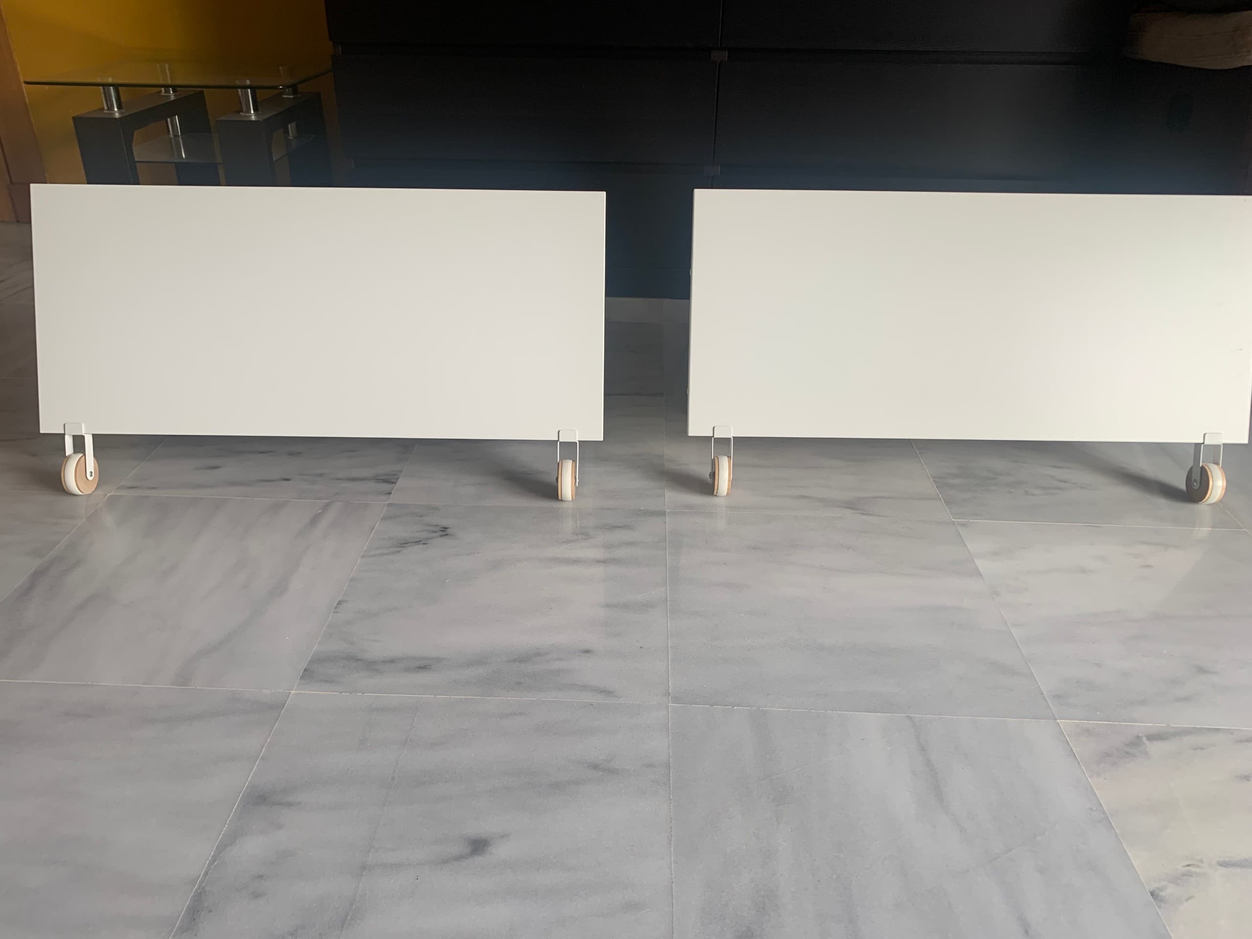 BILLY calaix, blanc/amb rodes, 80x28x43 cm