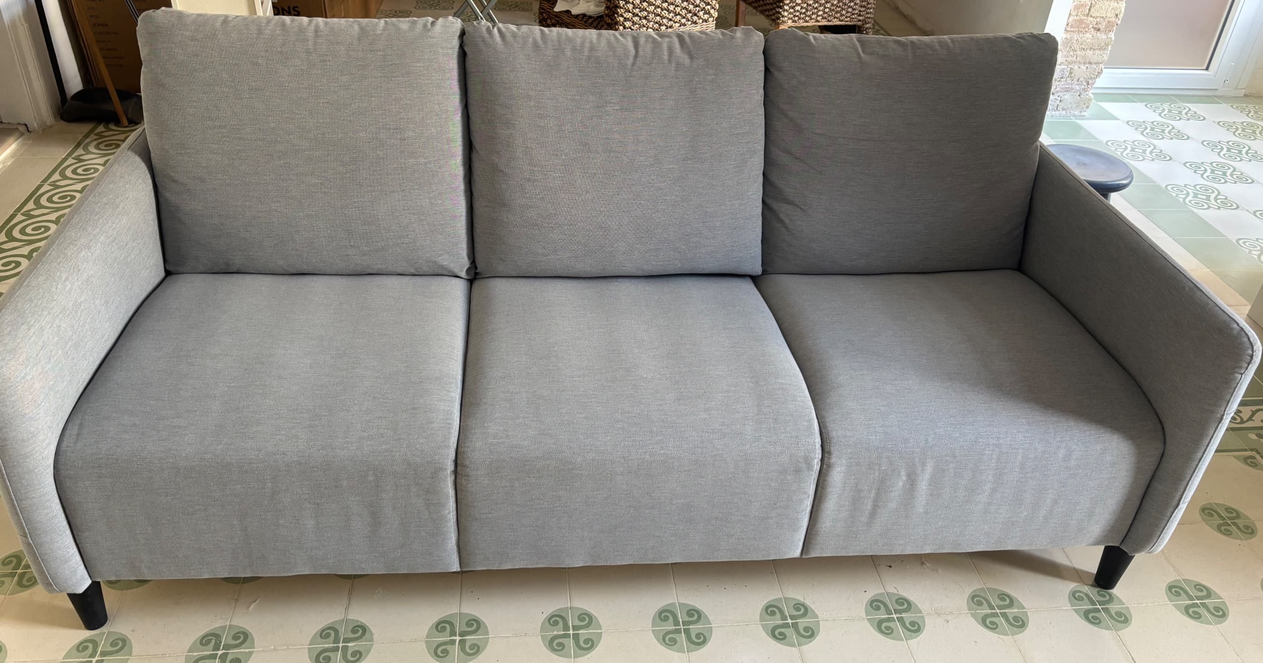 ANGERSBY 3-seat sofa, Knisa light grey