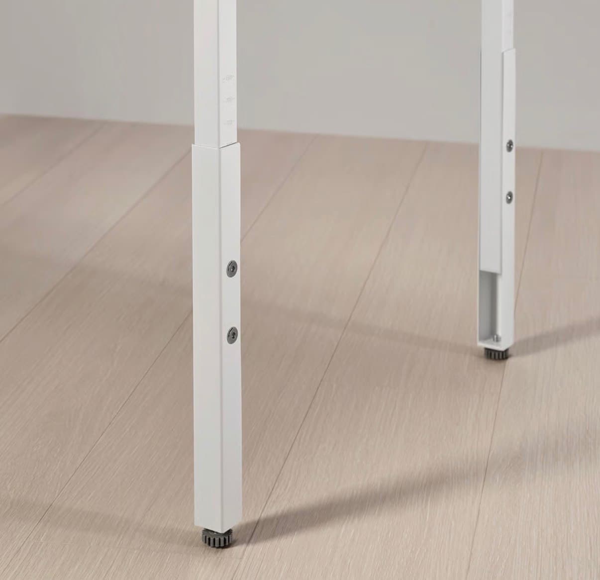 UTVISNING escritorio gaming con estante, laminado efecto fresno/blanco, 120x60 cm