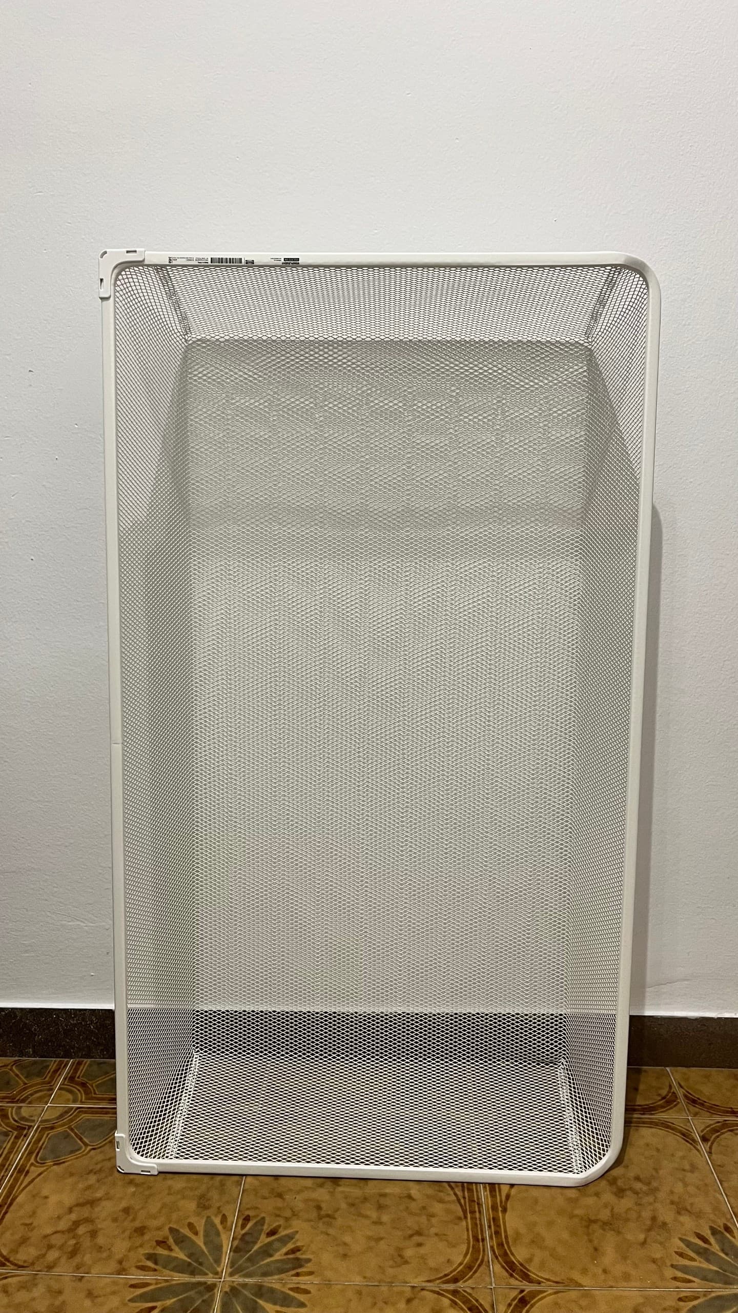 KOMPLEMENT cistell reixeta+guia extraïble, blanc, 100x58 cm