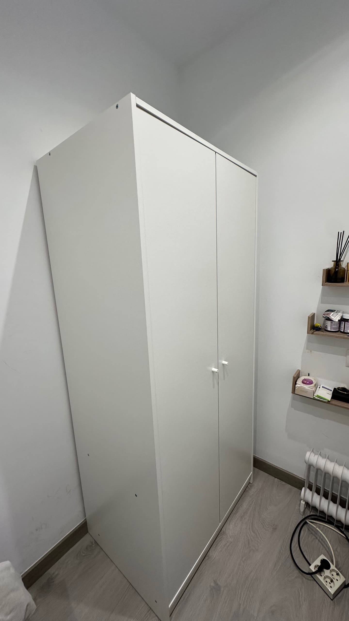 KLEPPSTAD armario con 2 portas, branco, 79x176 cm