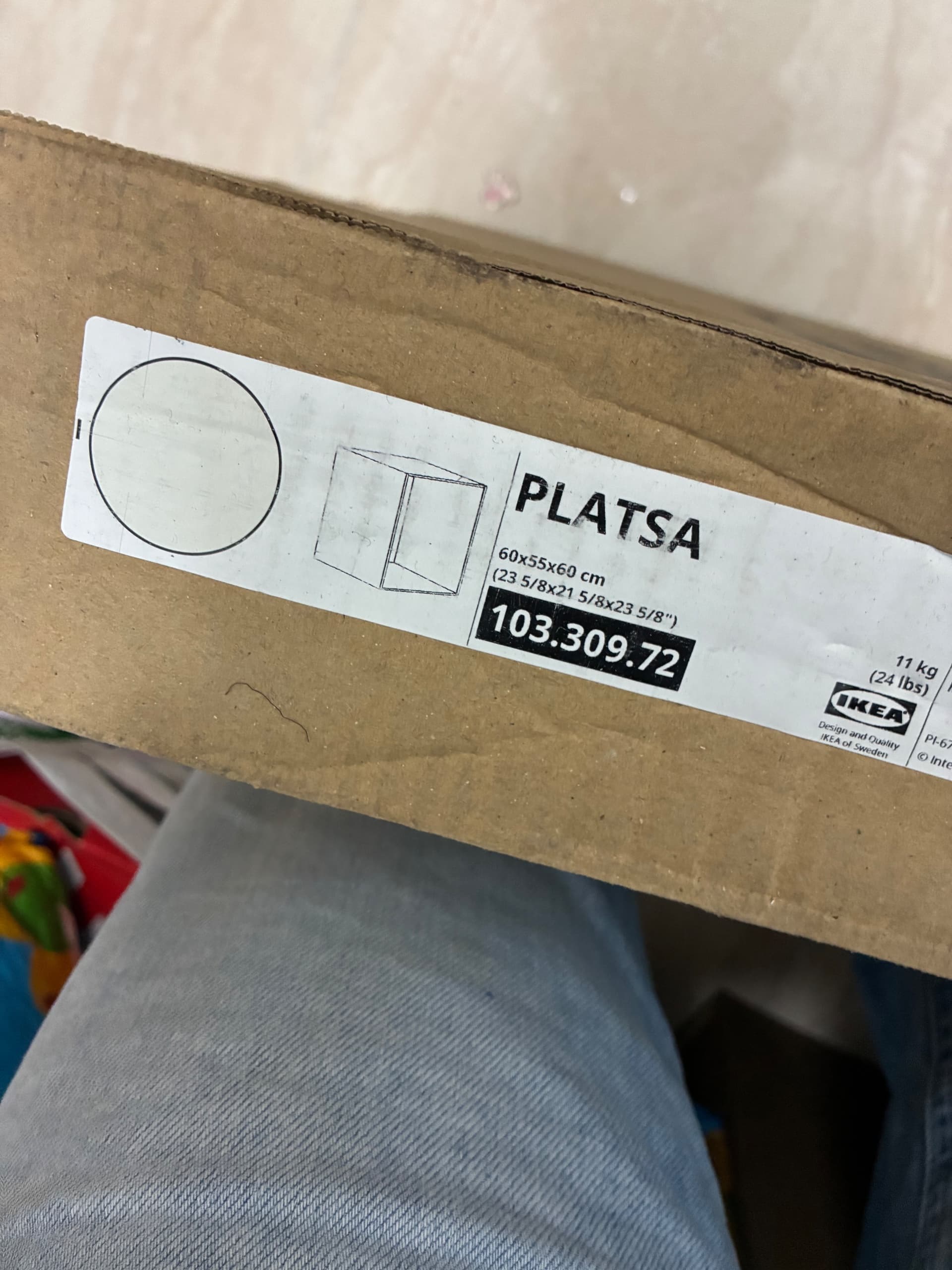 PLATSA estrutura, branco, 60x55x60 cm