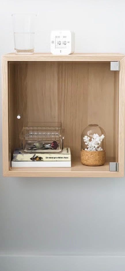 EKET glass door, clear glass, 31x31 cm