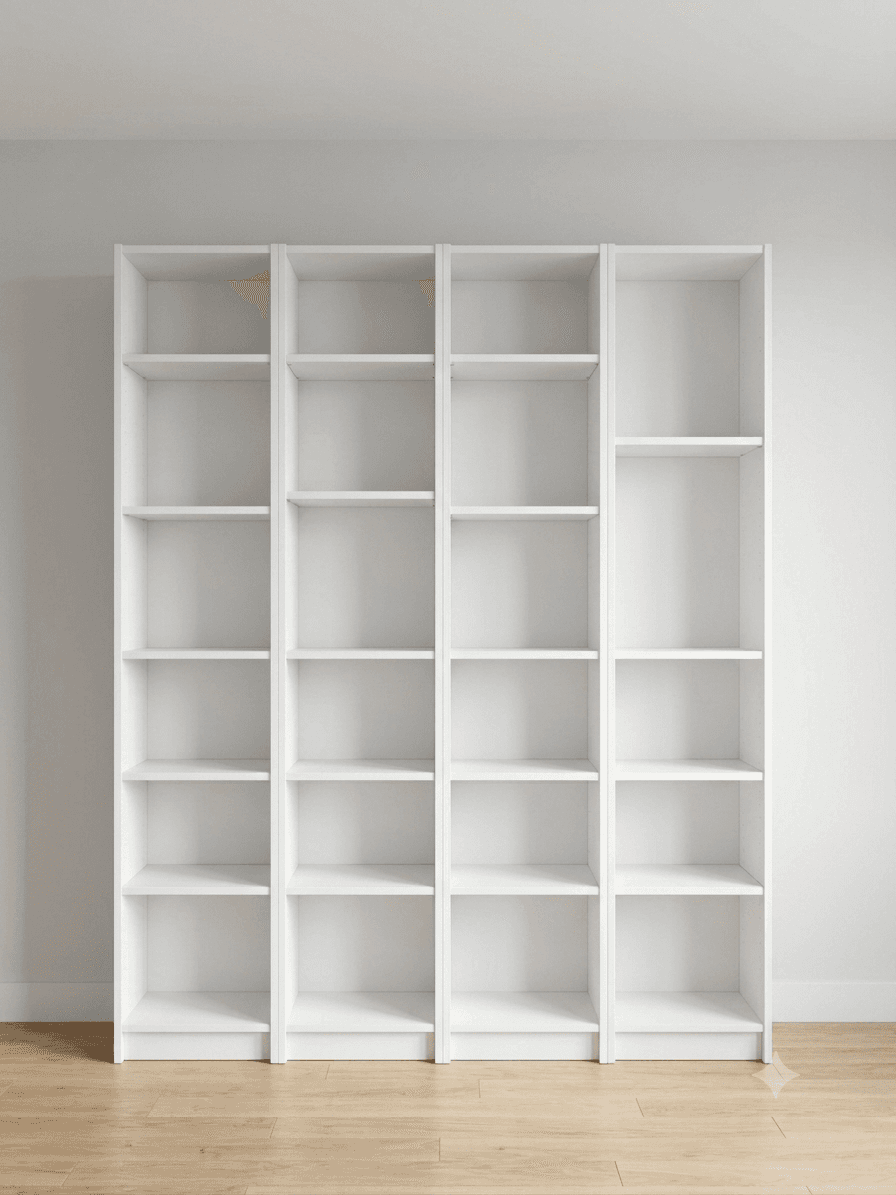Estantes con soportes