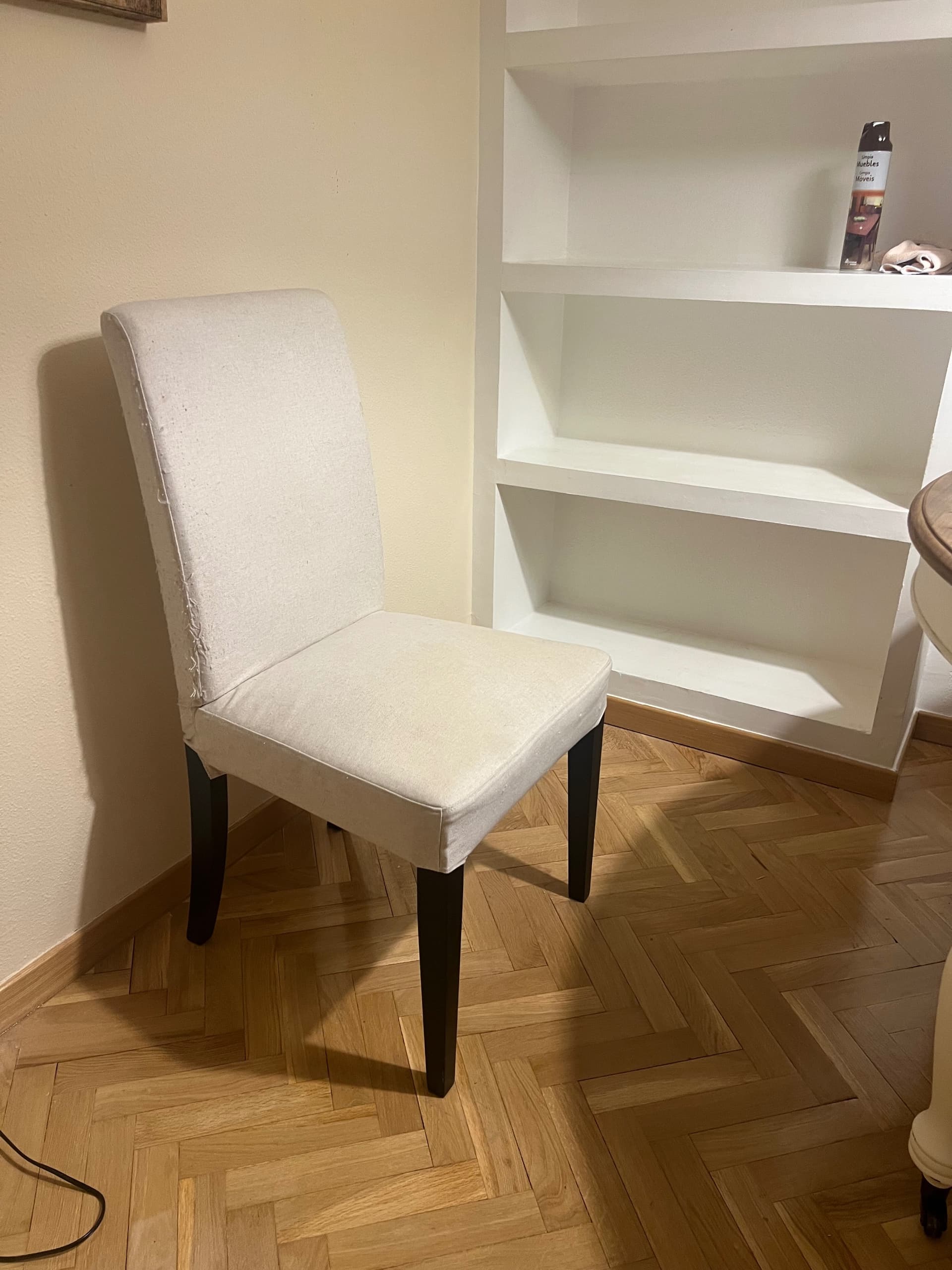 BERGMUND cadira, negre/Hallarp beix