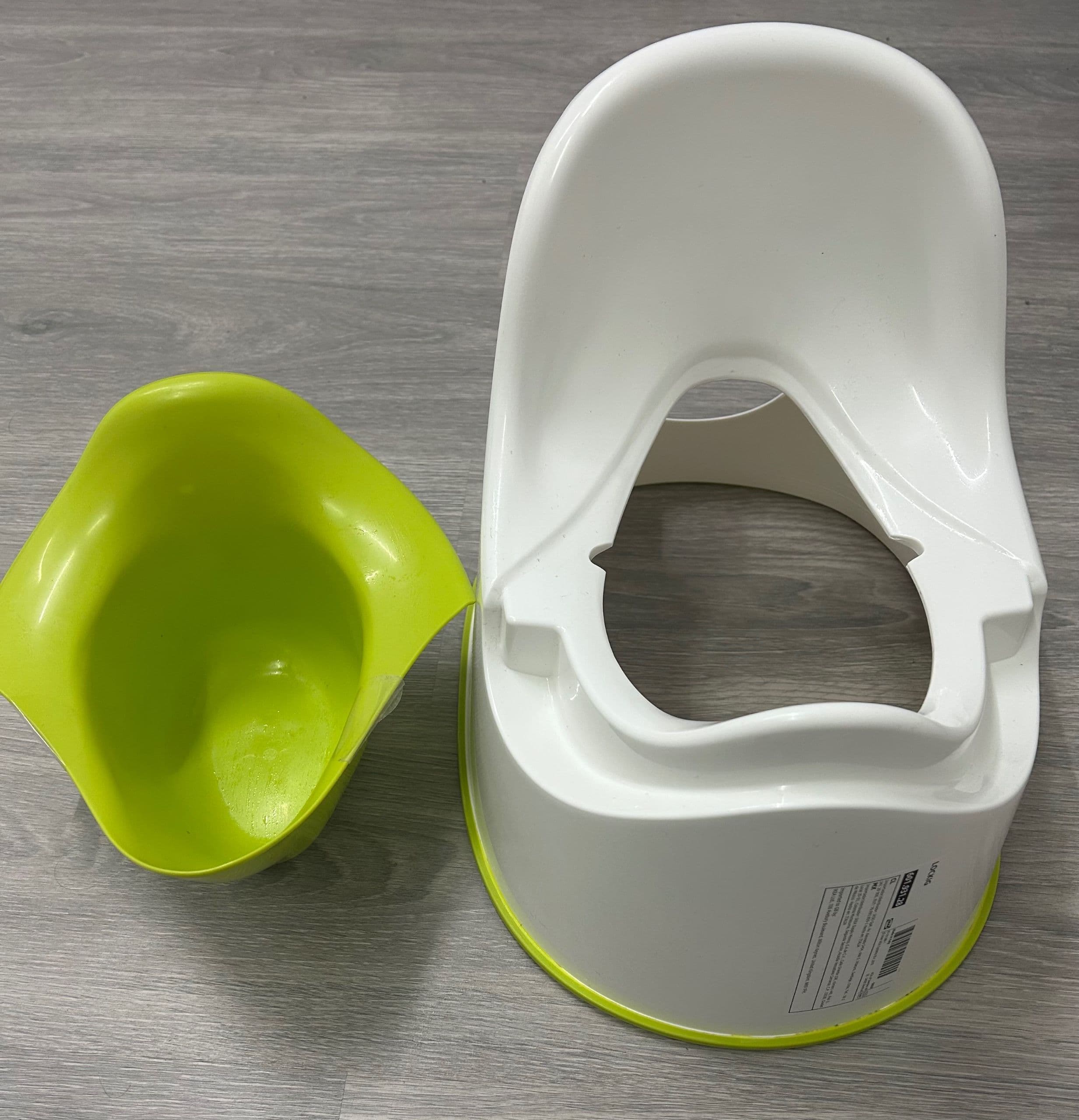 LOCKIG orinal nens, blanc/turquesa