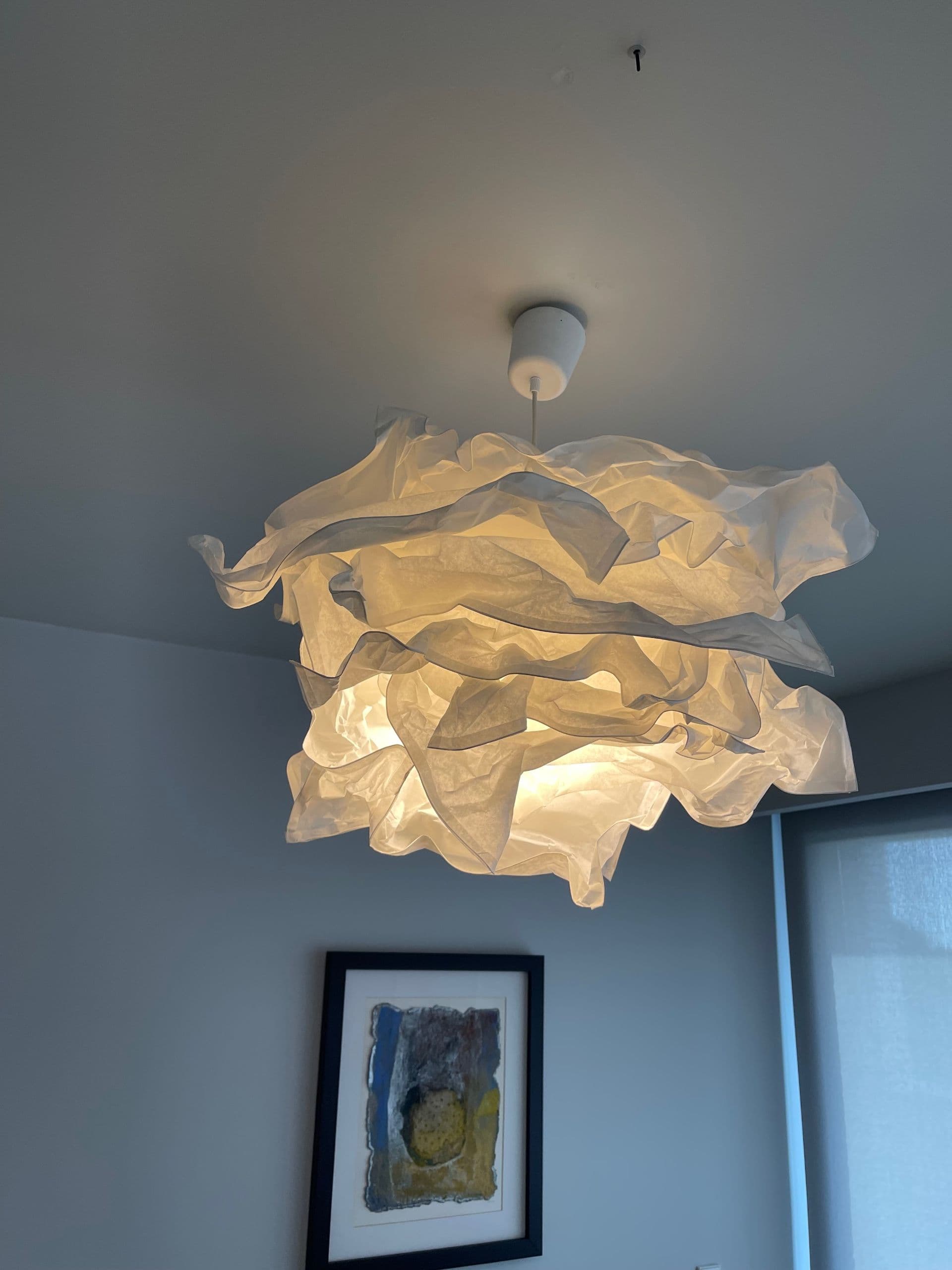 KRUSNING pantalla per llum de sostre, blanc, 85 cm