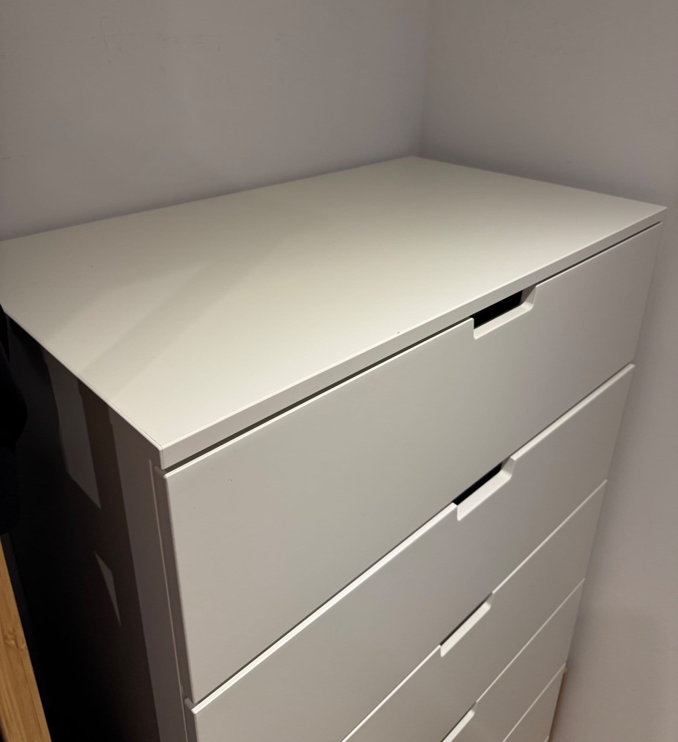 NORDLI calaixera de 6 calaixos, blanc, 80x145 cm