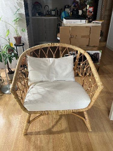 Sillones de mimbre y de ratán