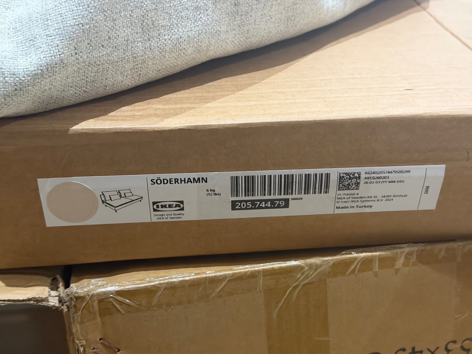 FUNDA SODERHAMN funda sofà 3places, Gunnared beix