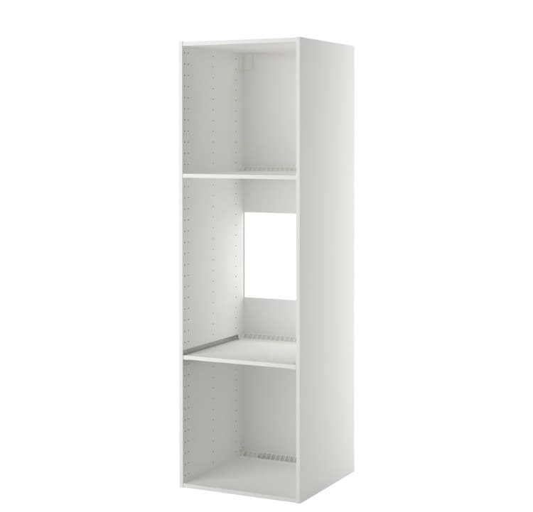 METOD armari alt electrodom. integrats, blanc, 60x60x200 cm