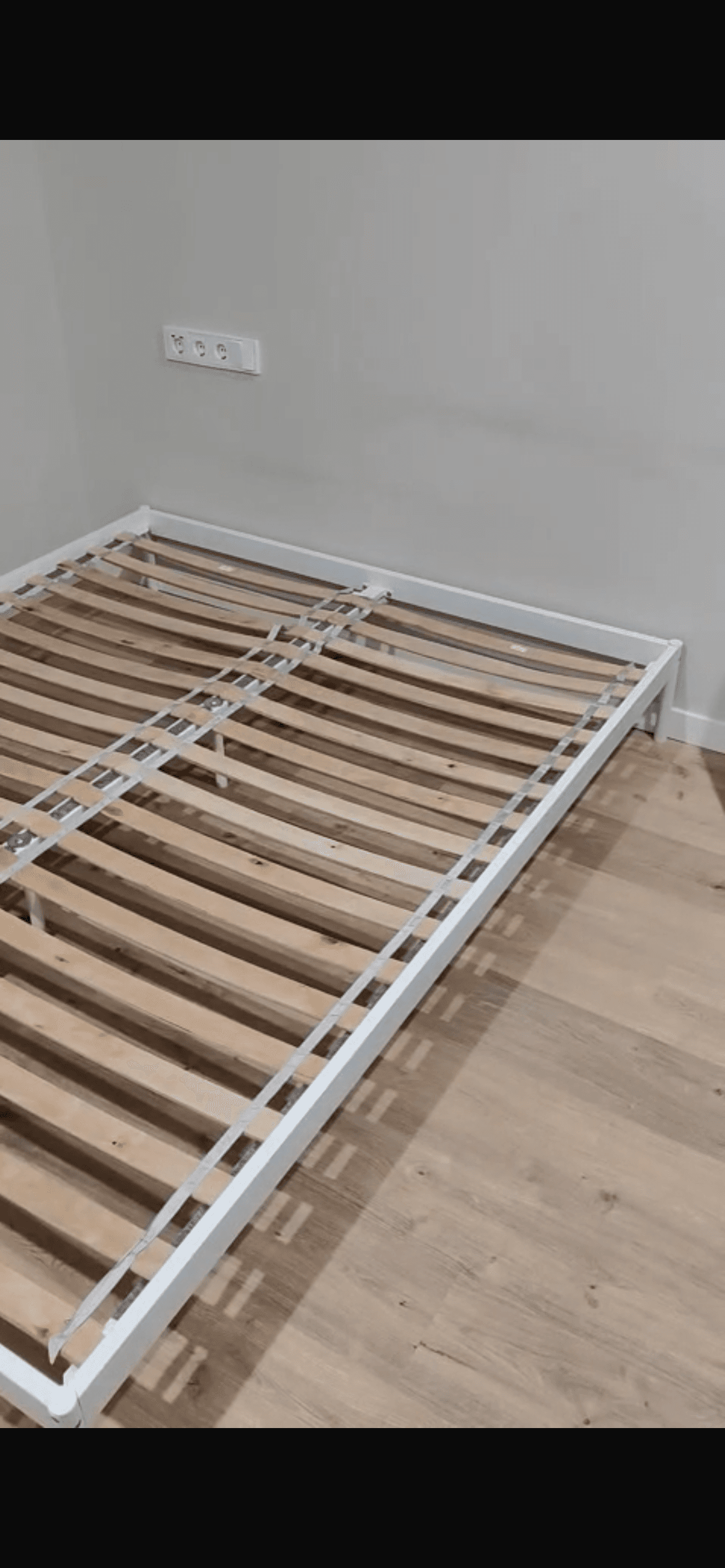 VEVELSTAD estrutura de cama, branco, 160x200 cm