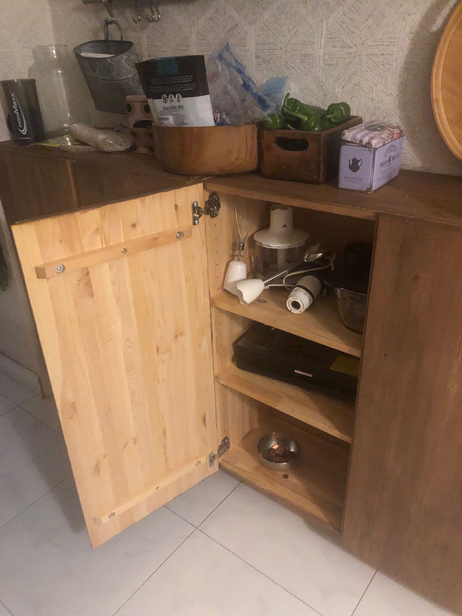 IVAR cabinet, pine, 80x30x83 cm