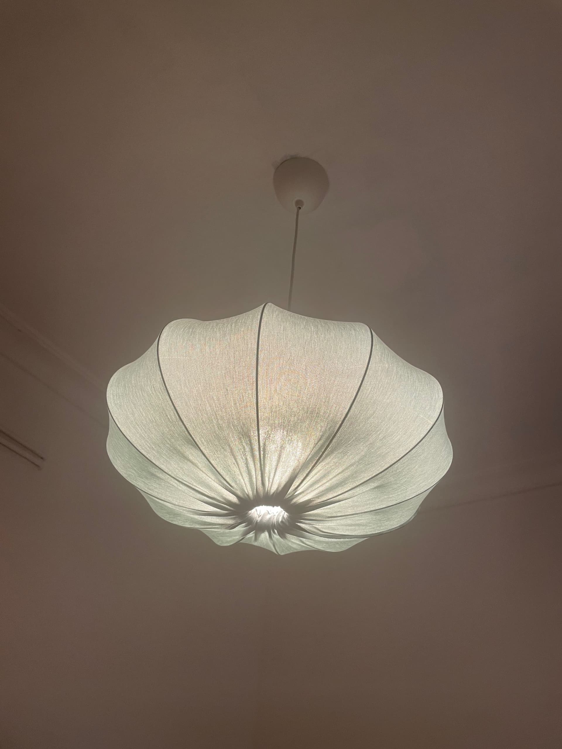 REGNSKUR / HAVSDJUP llum de sostre, turquesa/blanc, 52 cm