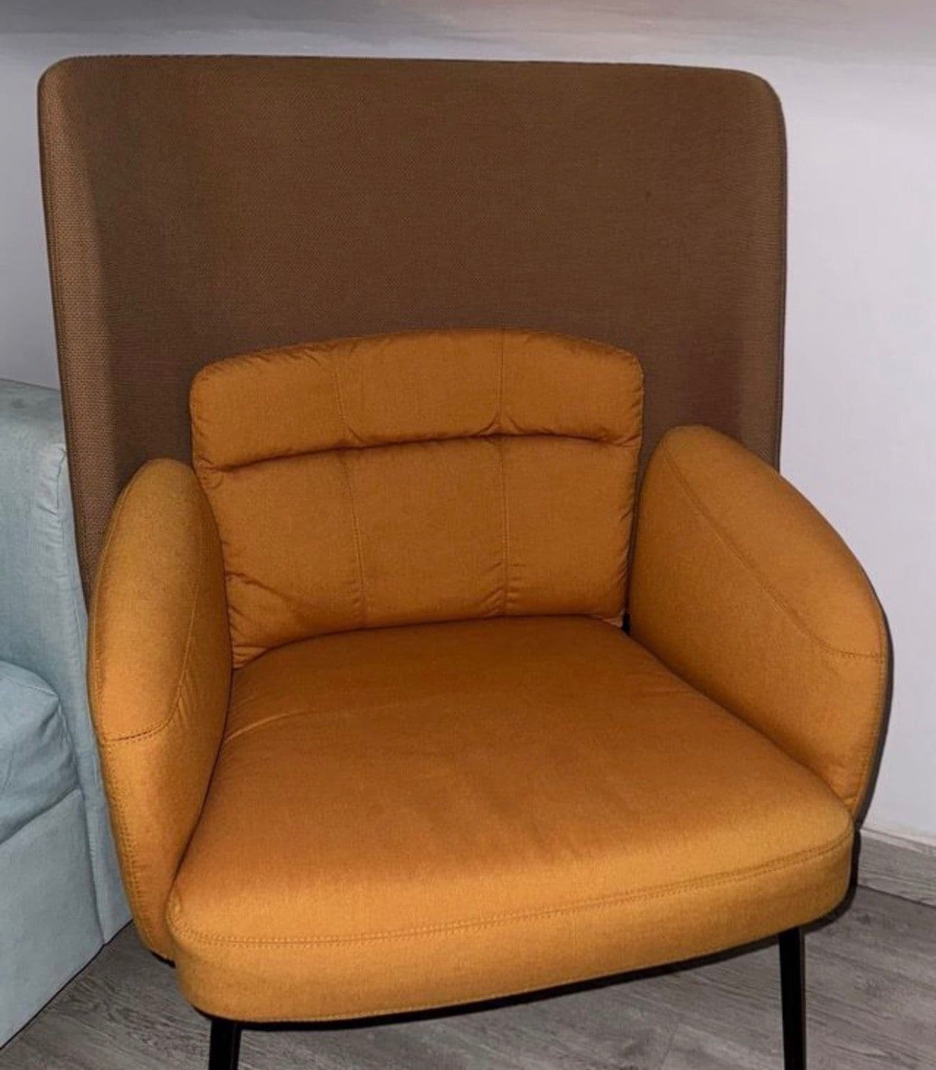 BINGSTA cadeira de brazos, Vissle amarelo escuro/Kabusa amarelo escuro