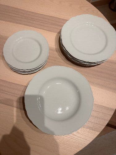 UPPLAGA vaixela 18 pezas, branco