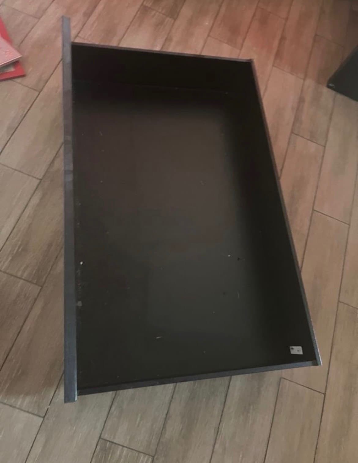 MALM caixóns para cama, negro-marrón, 200 cm