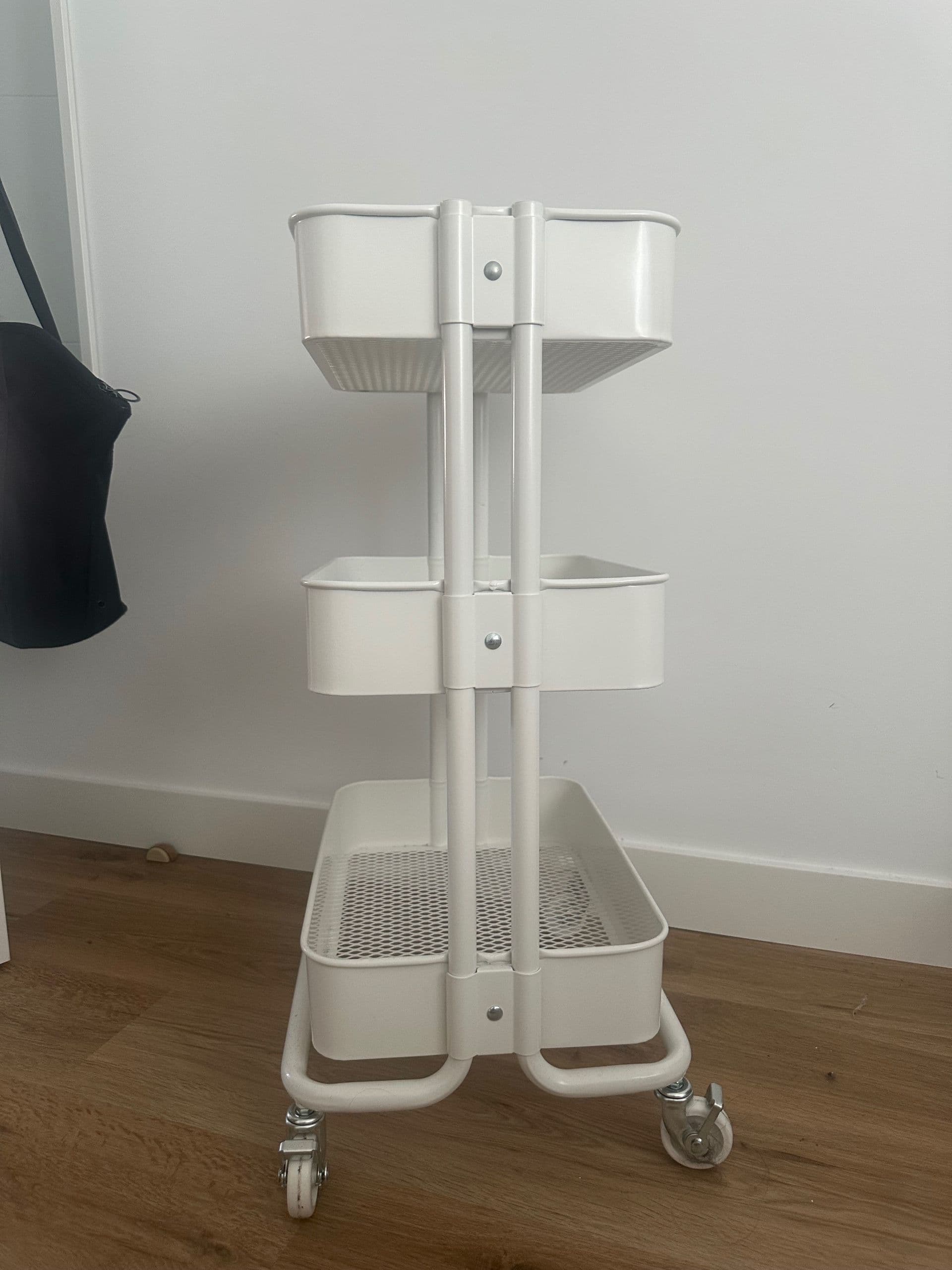 RÅSKOG carret, blanc, 28x38x61 cm