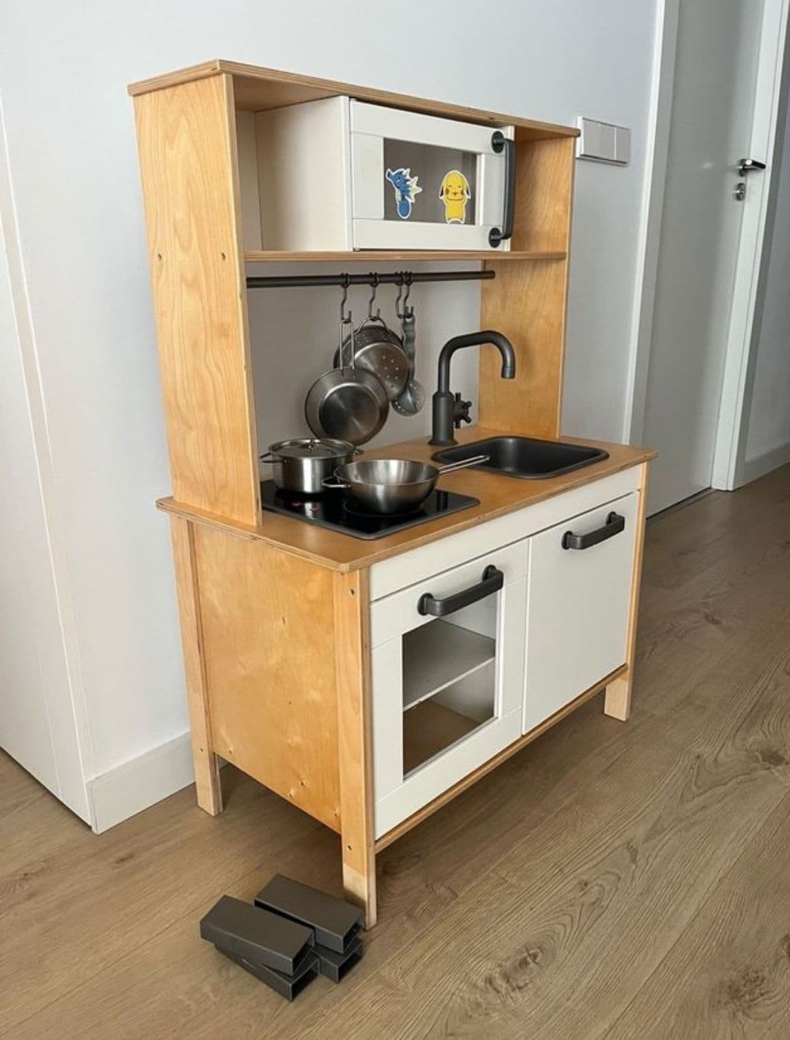 DUKTIG cociña mini, bidueiro, 72x40x109 cm