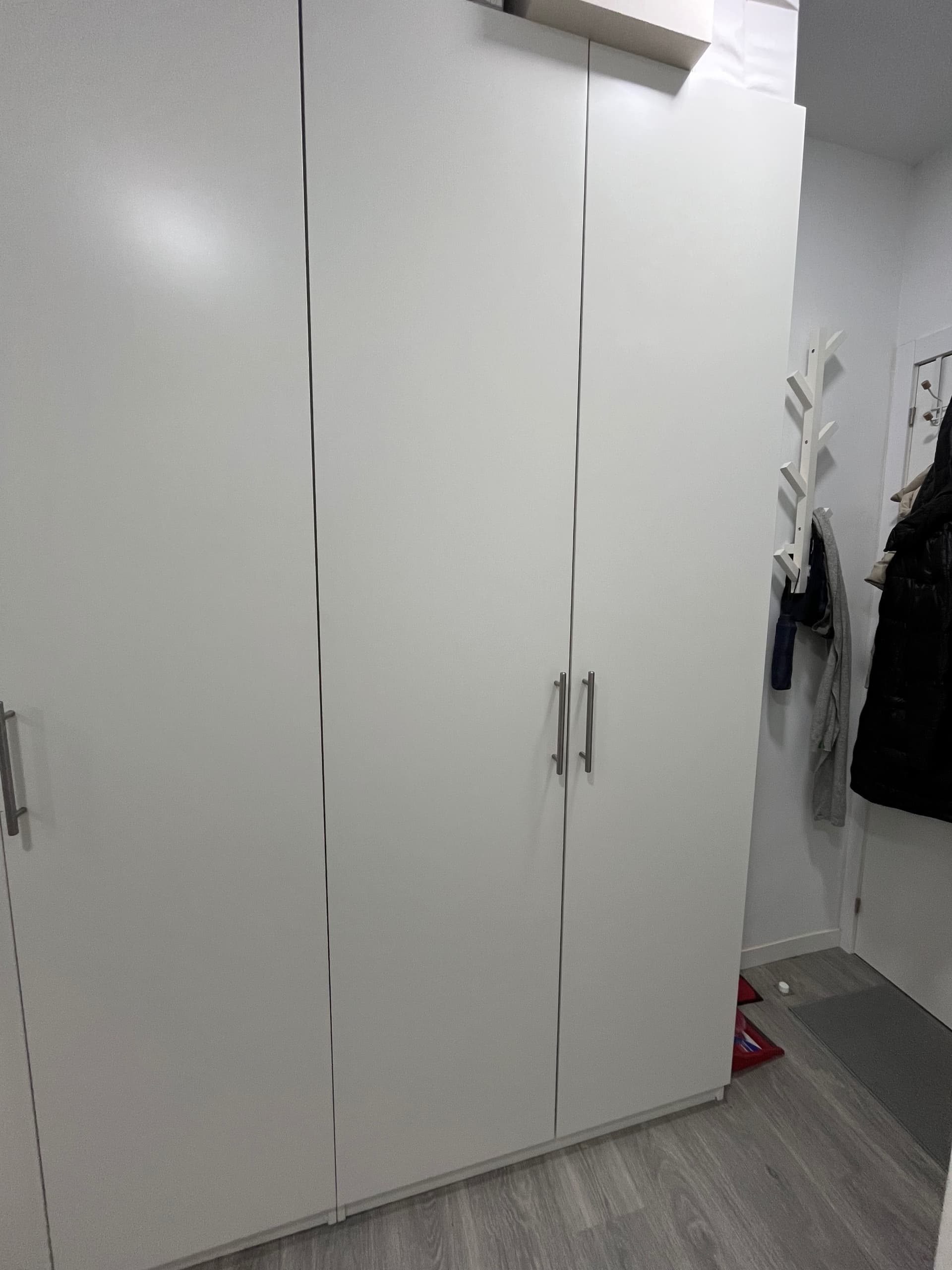 PAX / FORSAND combinació d'armari, blanc/blanc, 150x60x236 cm
