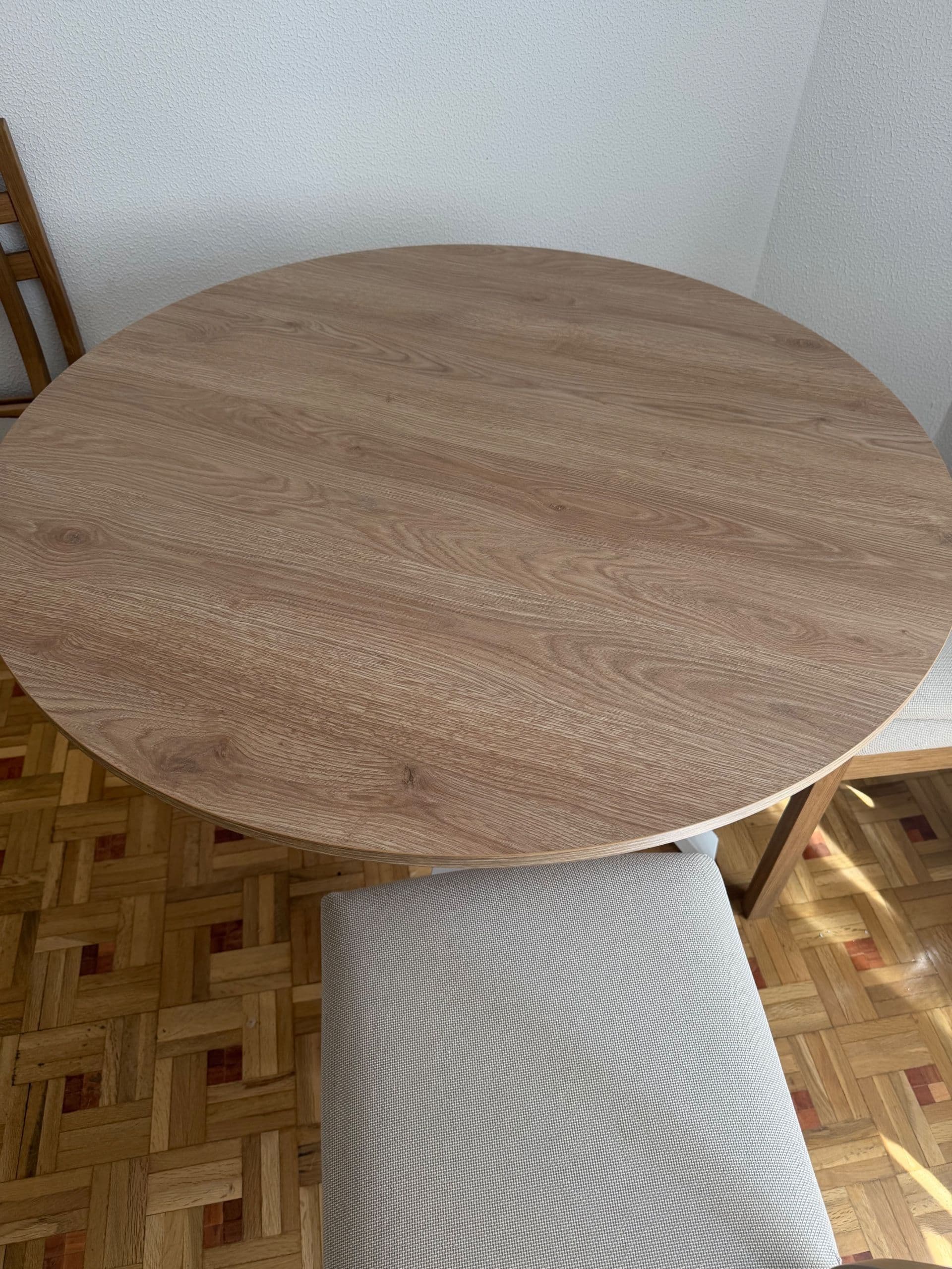 MARIEDAMM taula, blanc roure, 105 cm