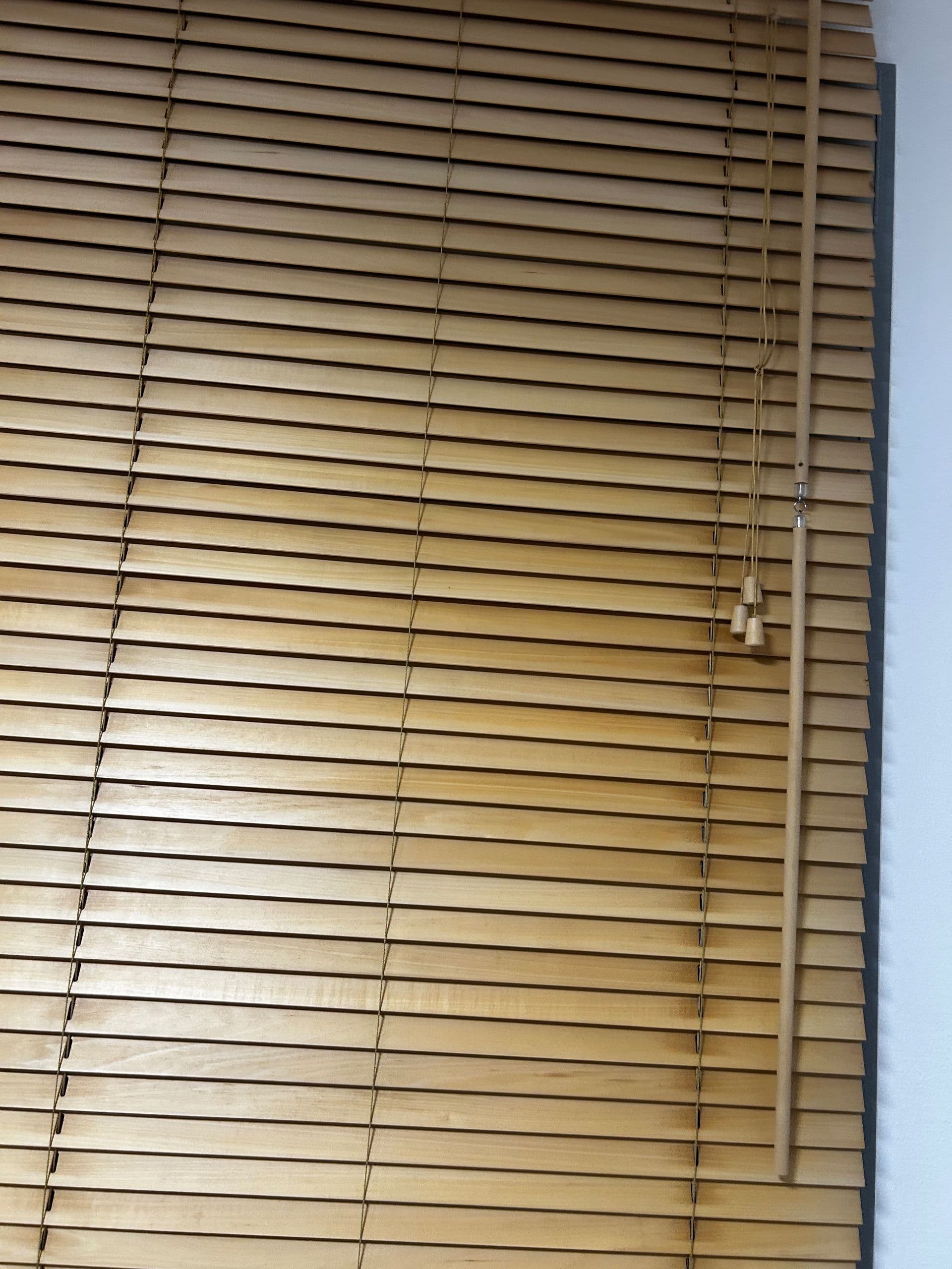 VECKLARFLY Venetian blind, bamboo, 140x155 cm