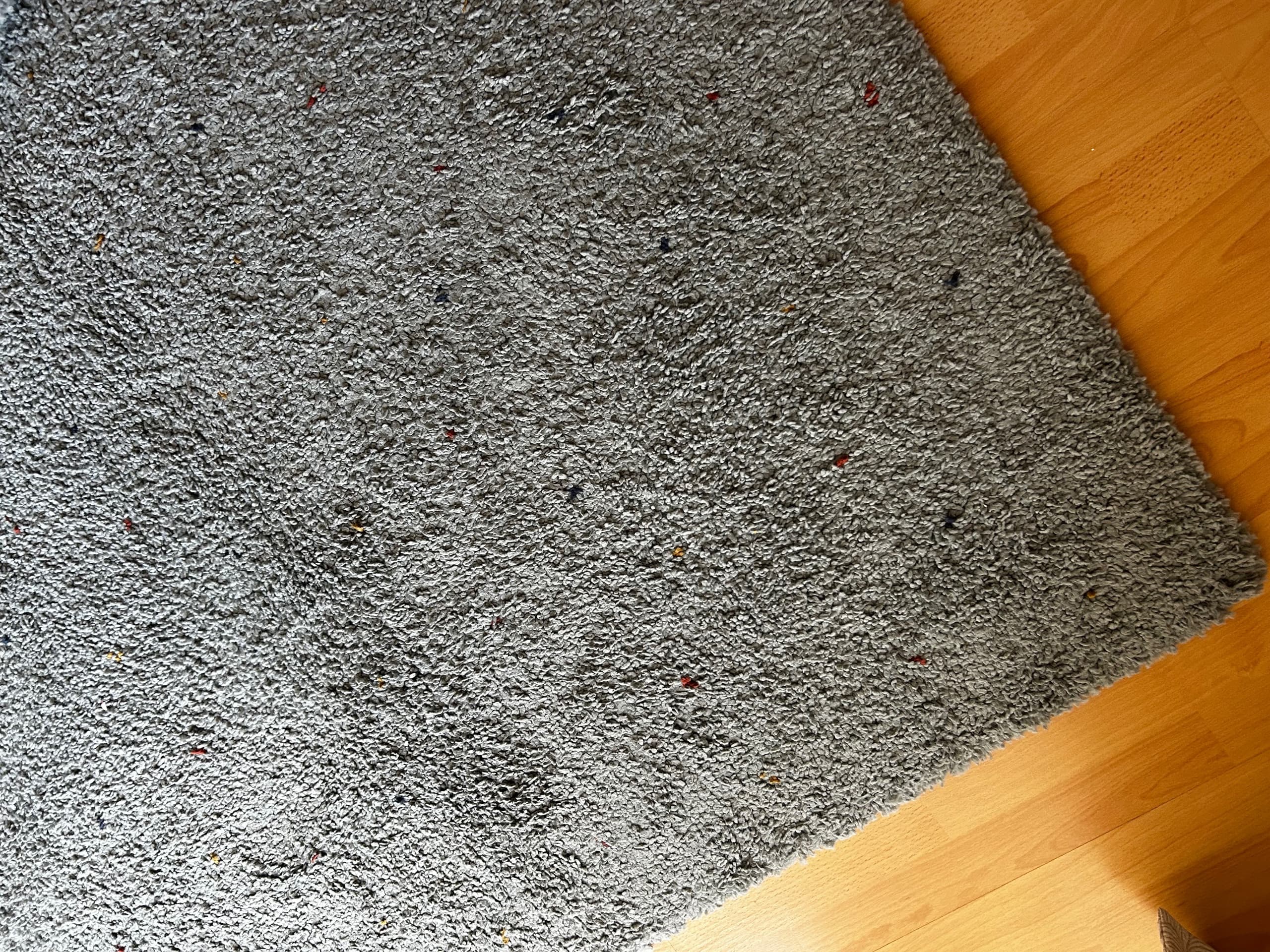ÄRENDE alfombra, pelo longo, gris, 160x230 cm
