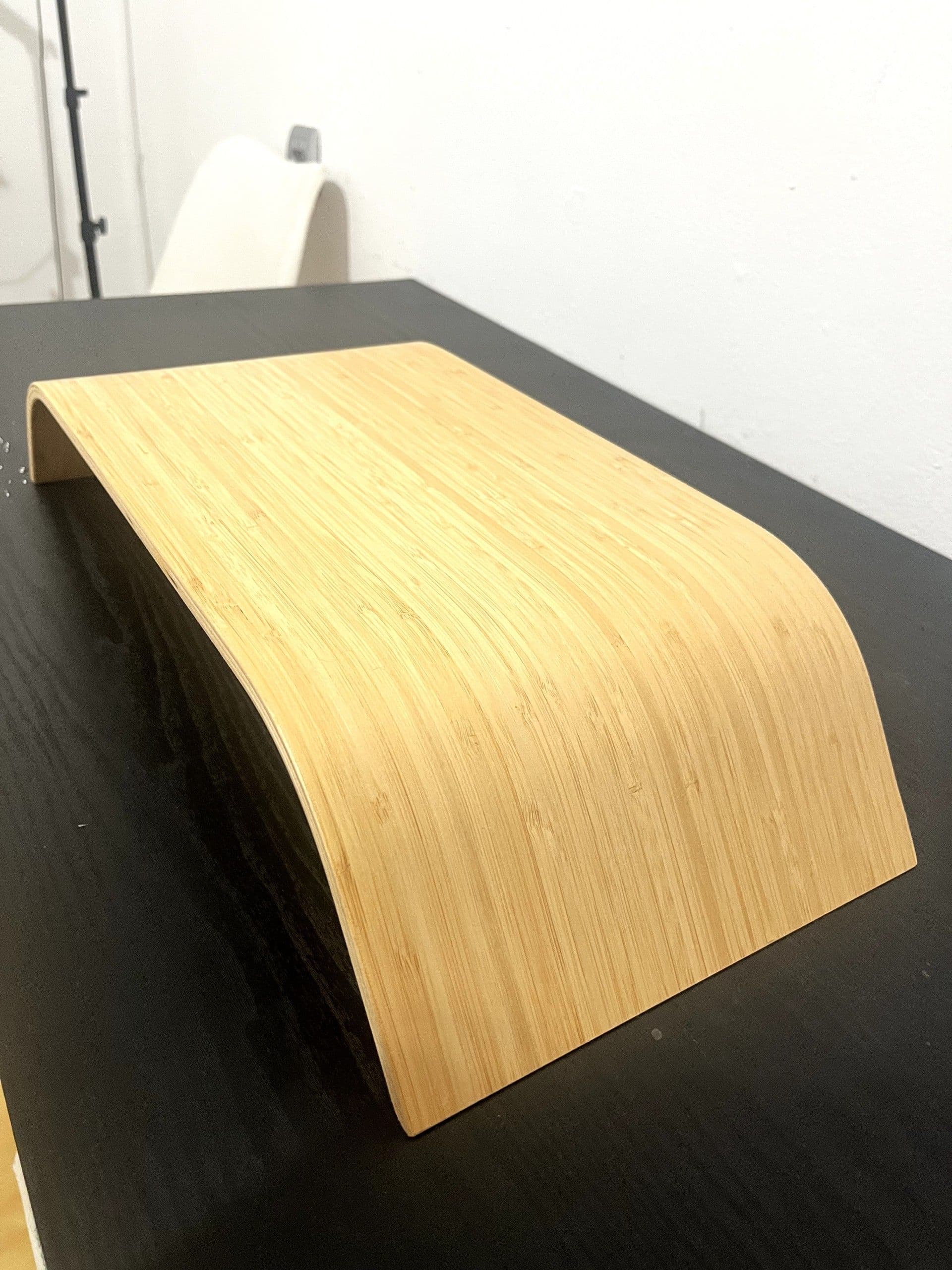 SIGFINN brazo de monitor de altura fixa, chapa de bambú