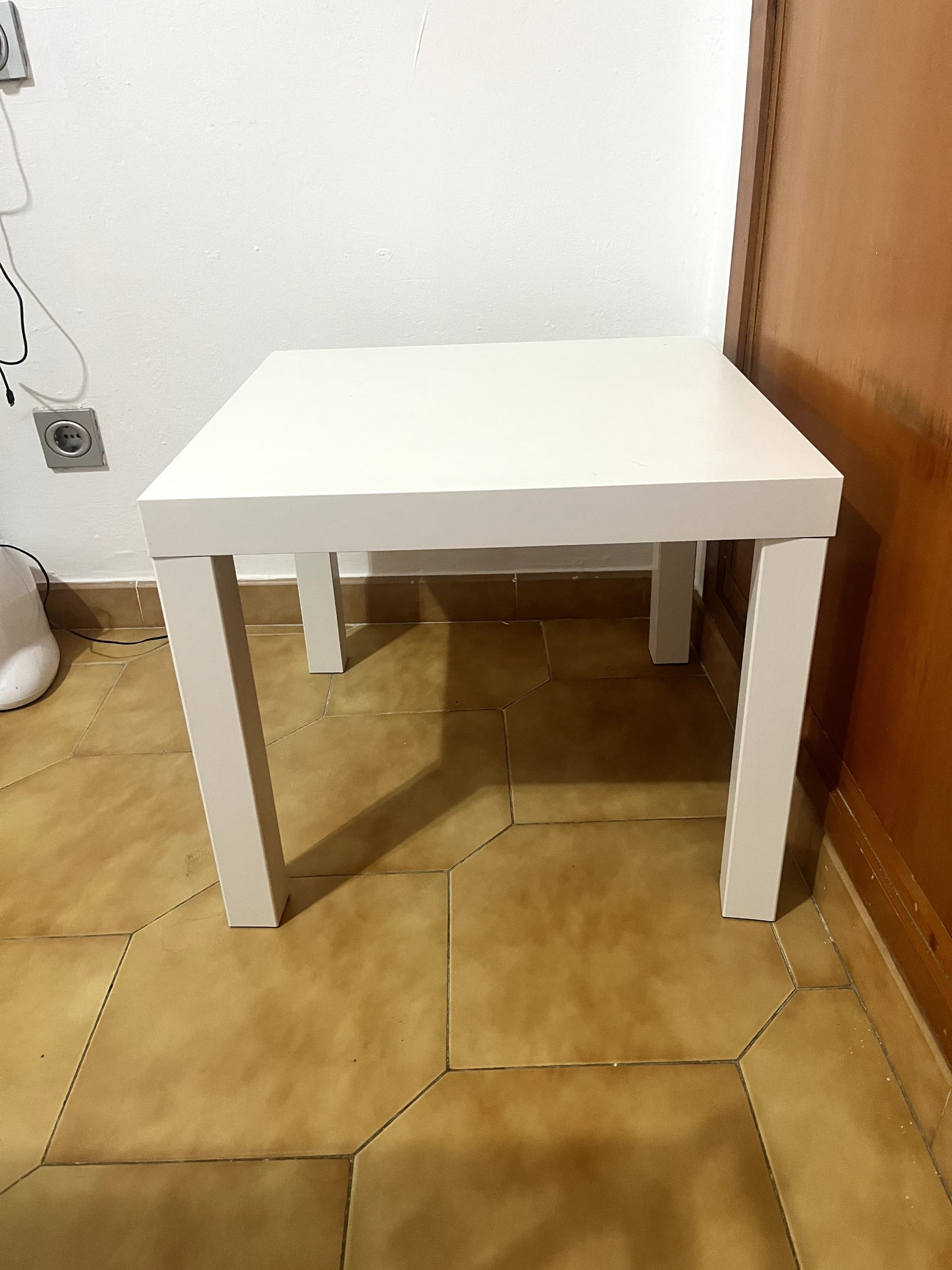 LACK taula auxiliar, blanc, 55x55 cm