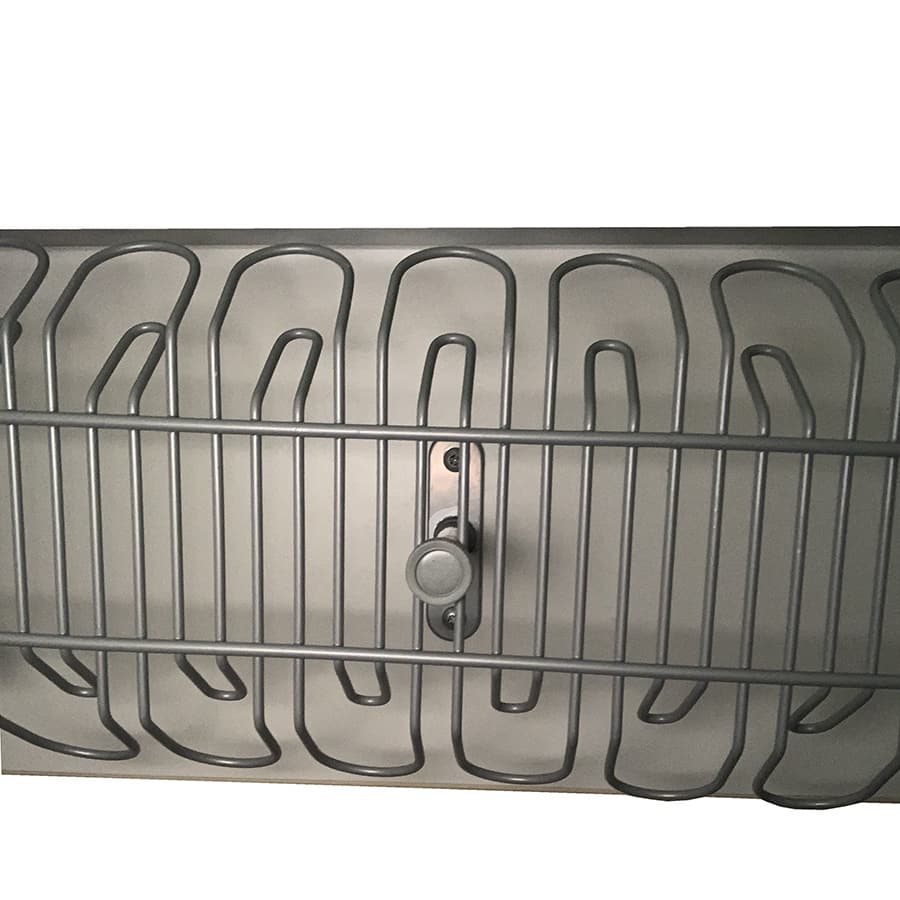 SIGNUM regreta para cables horizontal, gris prata, 70 cm