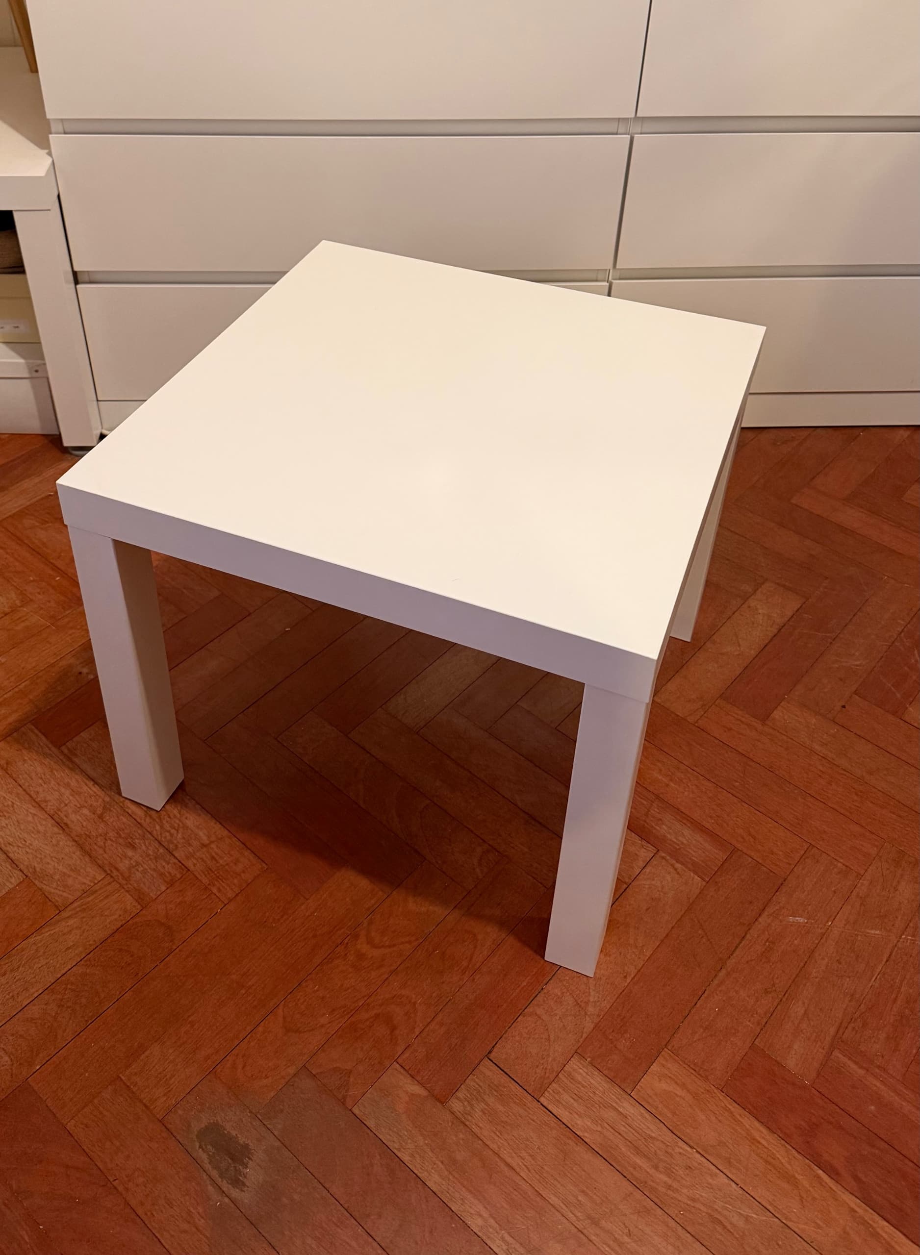 LACK mesa auxiliar, branco, 55x55 cm