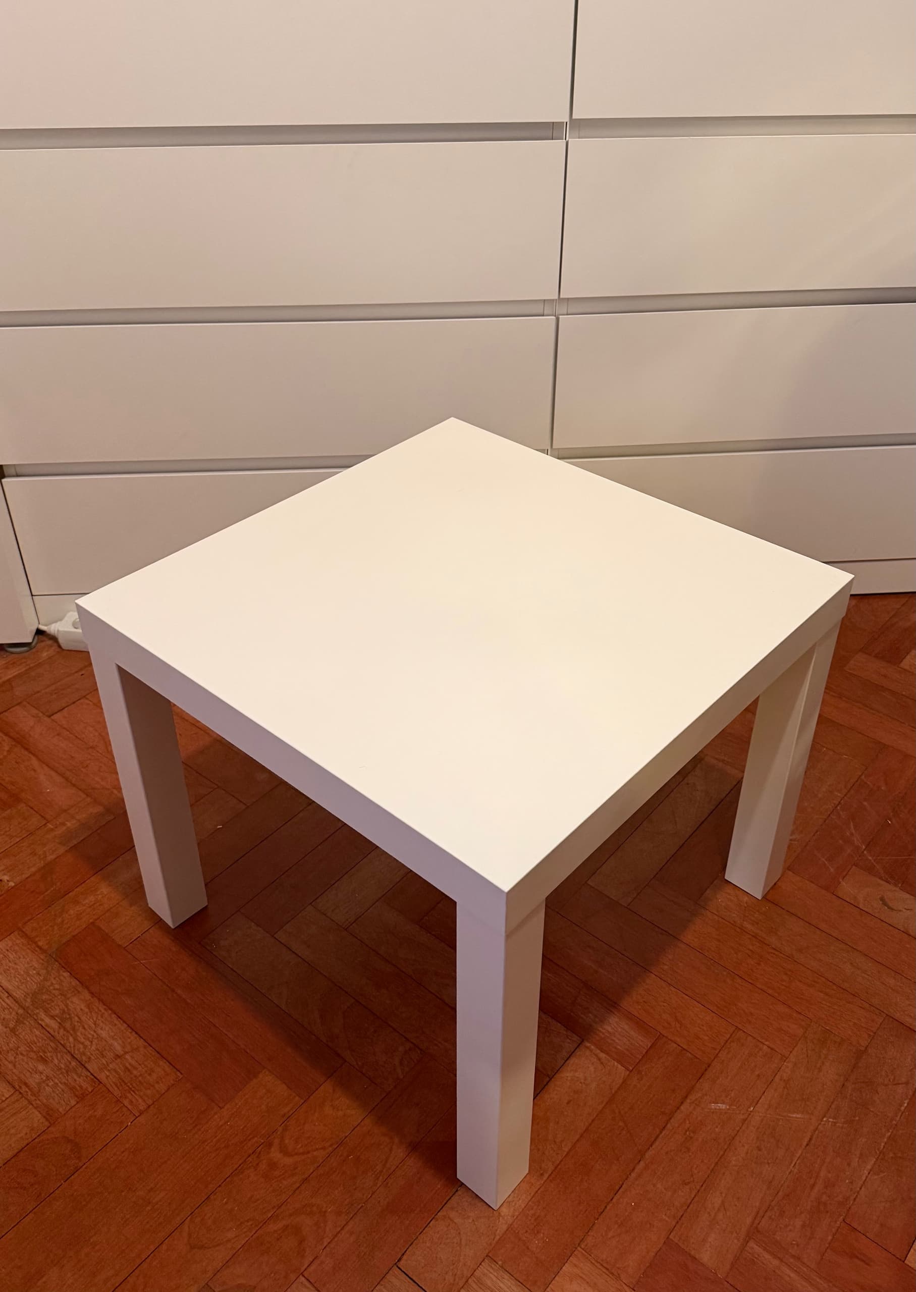 LACK mesa auxiliar, branco, 55x55 cm