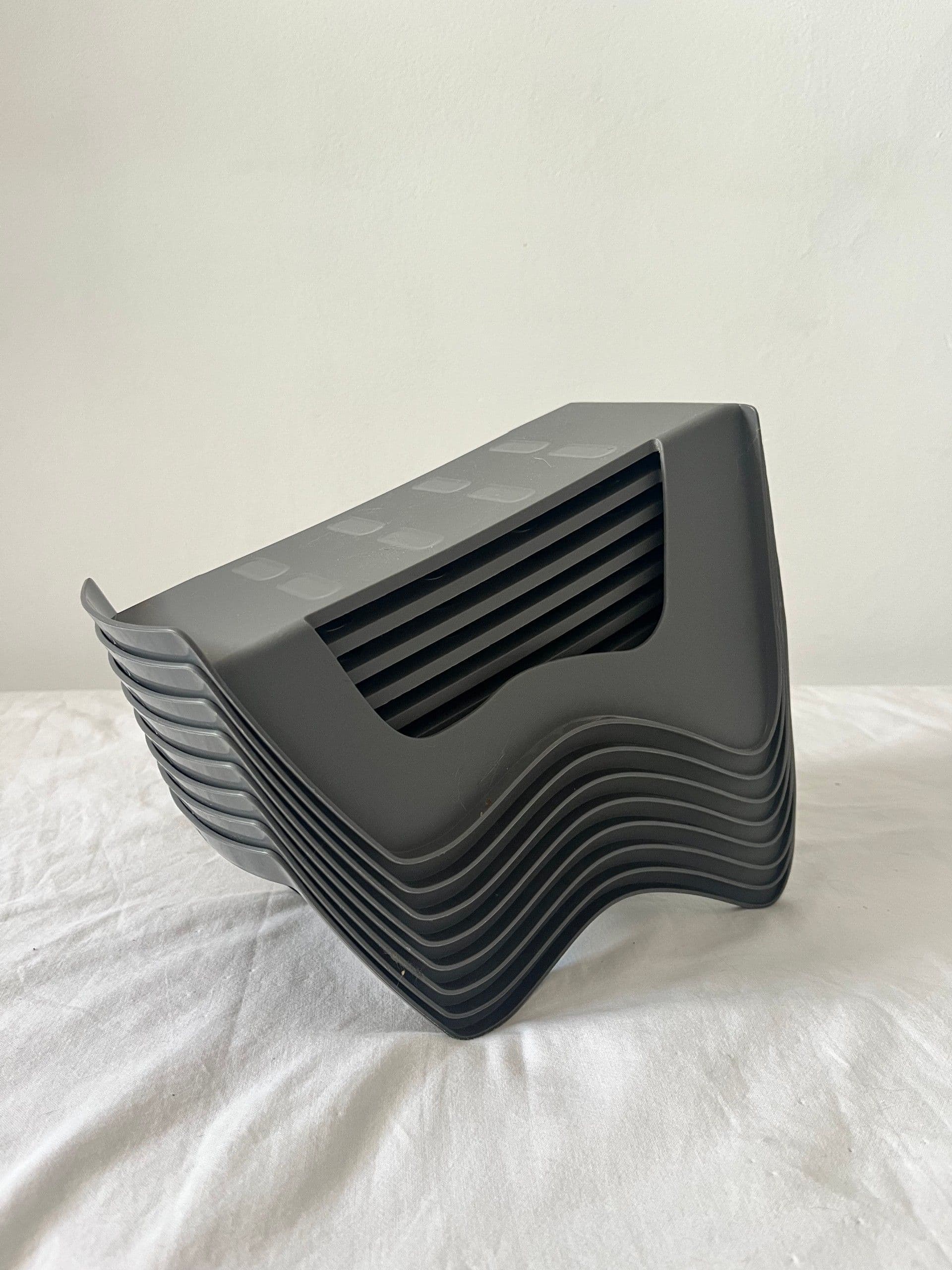 MURVEL shoe organiser, grey, 14x14x24 cm