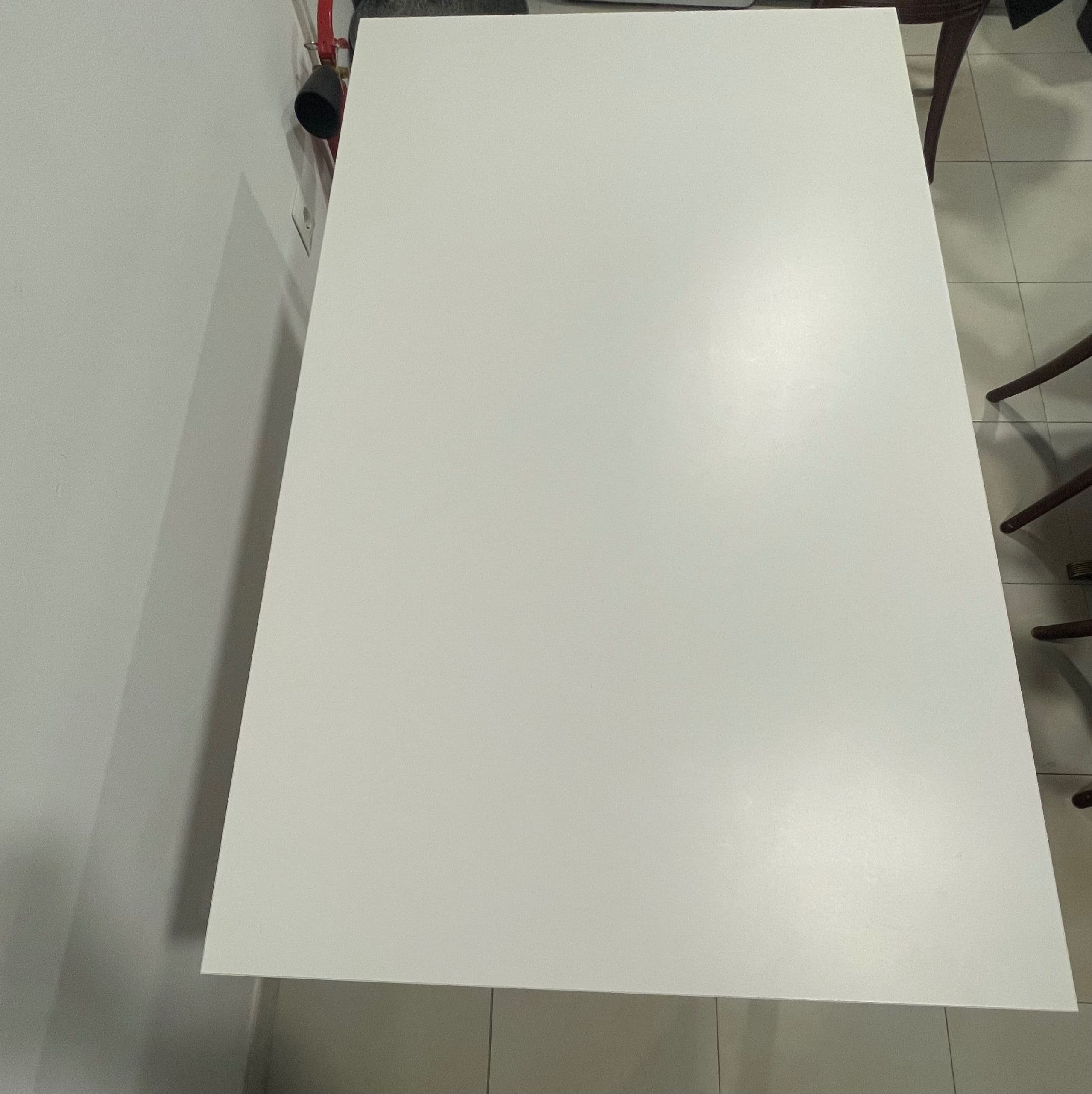VIHALS mesa, branco/branco, 125x74 cm