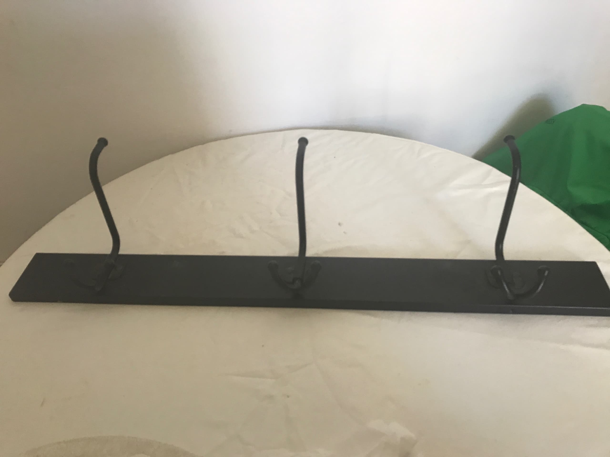 PINNIG rack with 3 hooks, black