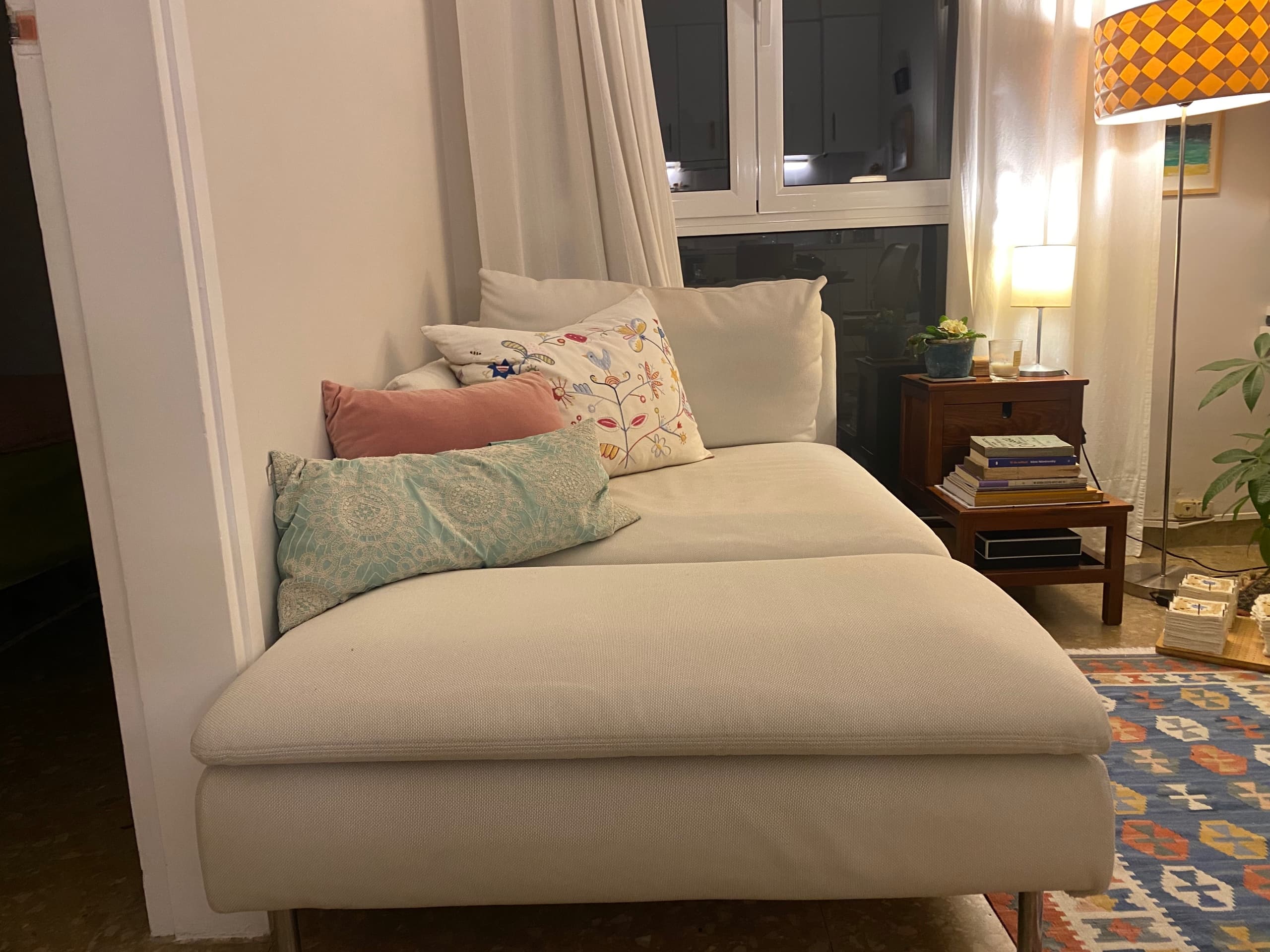 SÖDERHAMN chaiselongue, Fridtuna beixe claro