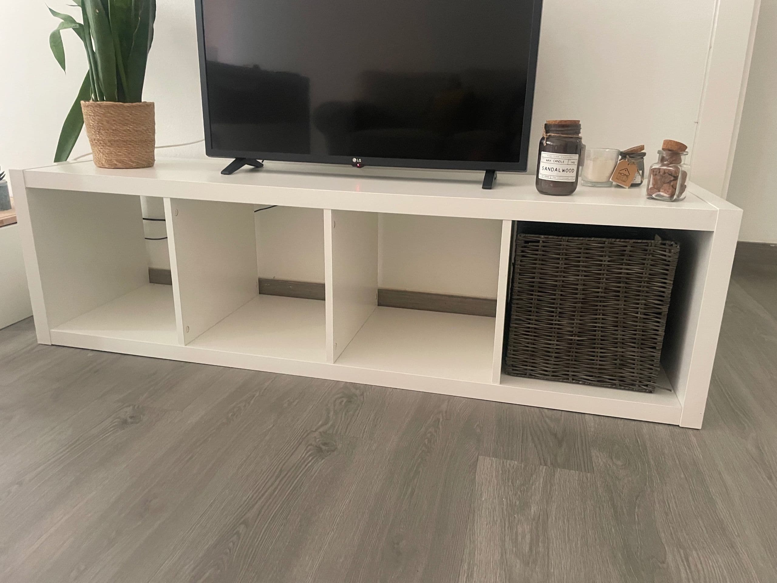 KALLAX prestatgeria, blanc, 42x147 cm