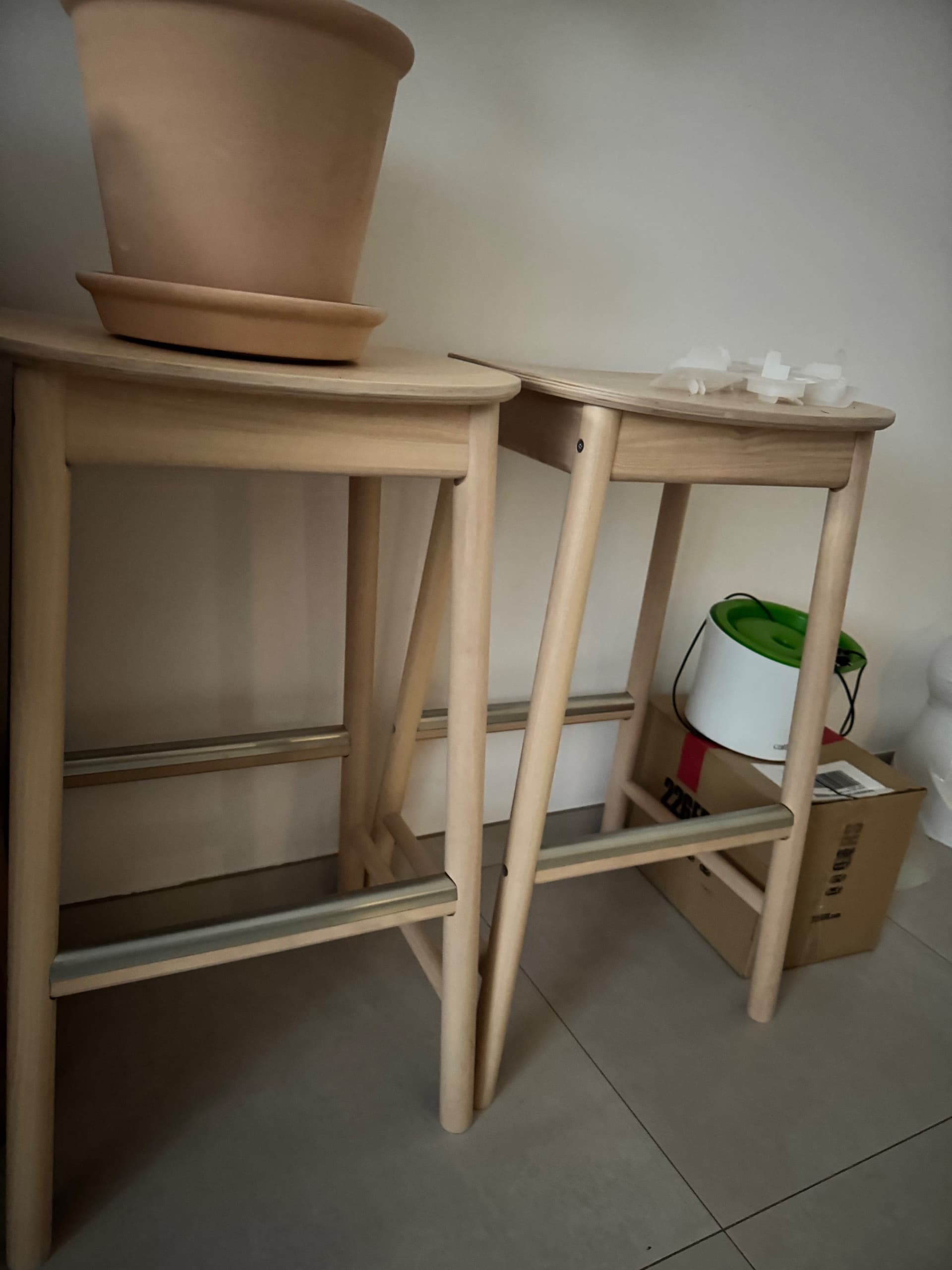 RÖNNINGE tallo alto, bidueiro, 75 cm