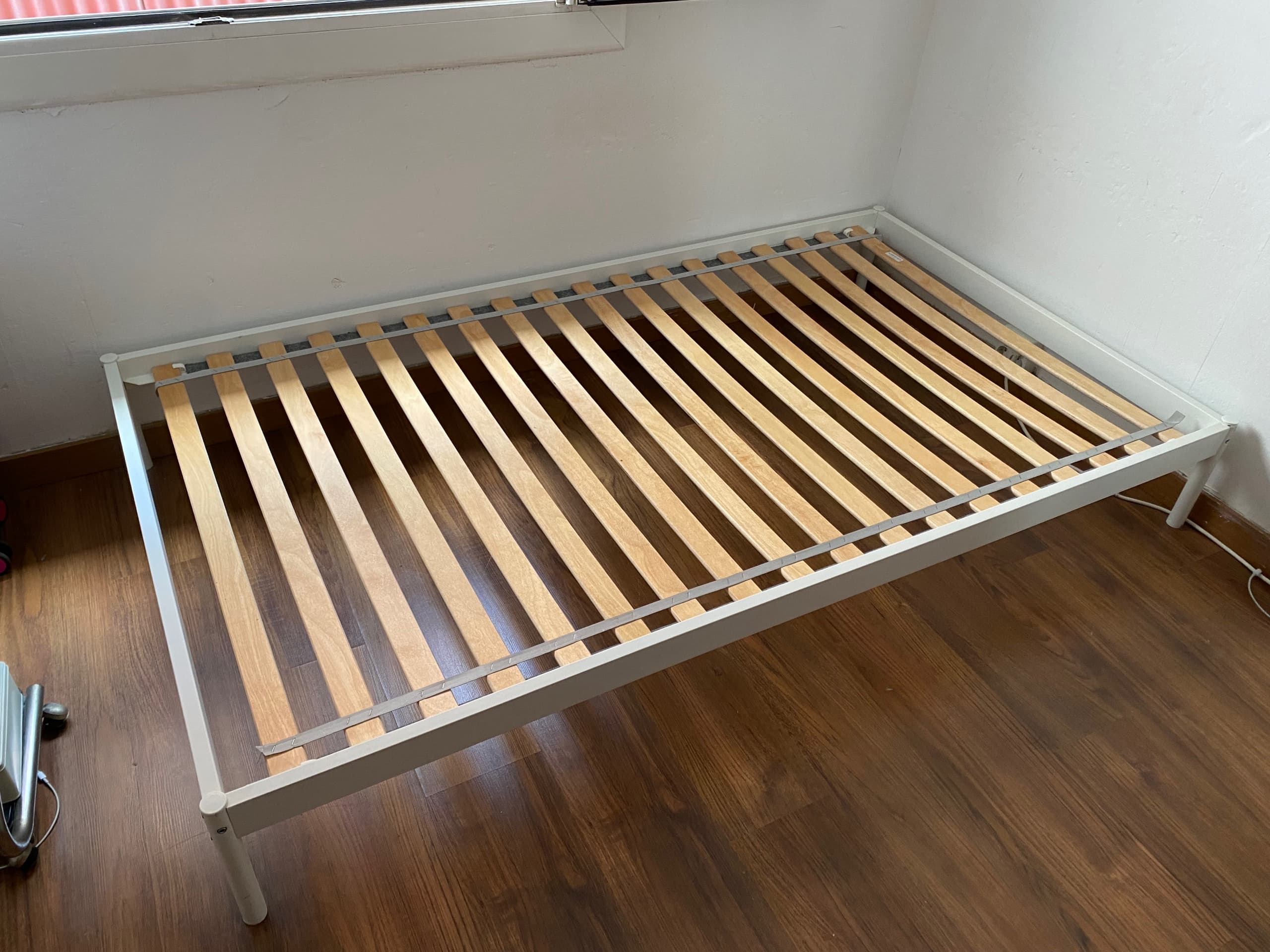 VEVELSTAD estructura de llit, blanc, 105x190 cm