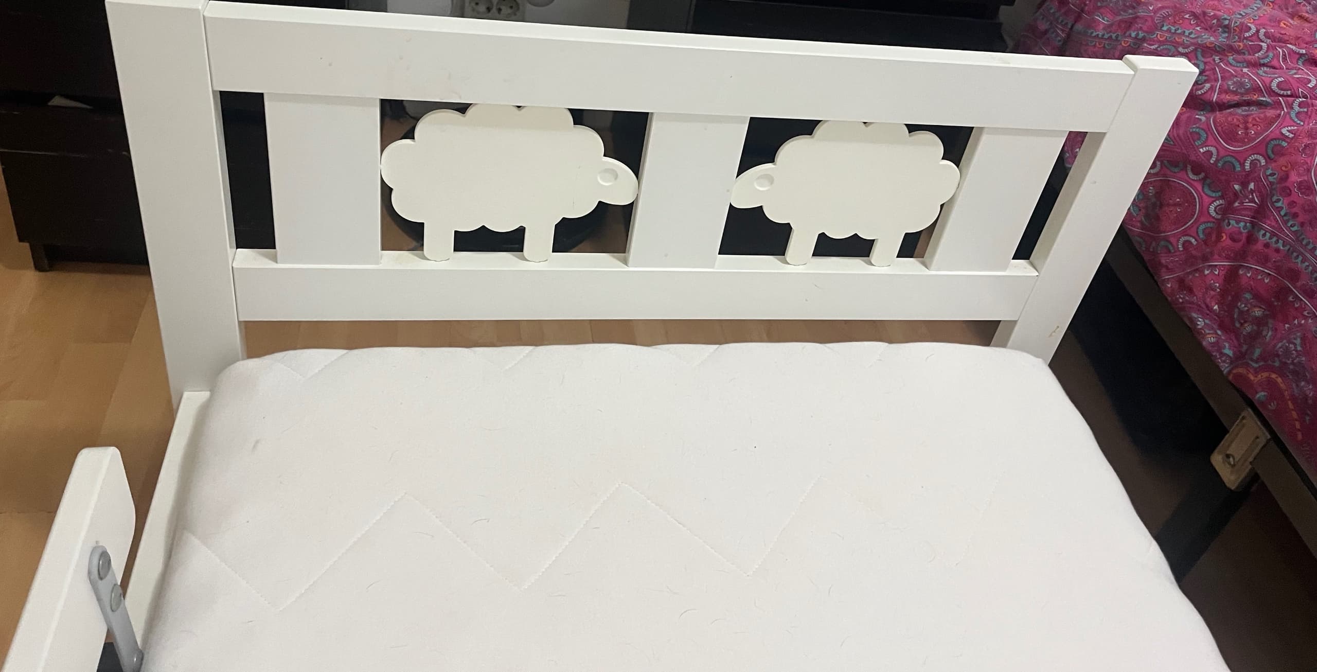 KRITTER estrutura de cama con somier, branco, 70x160 cm