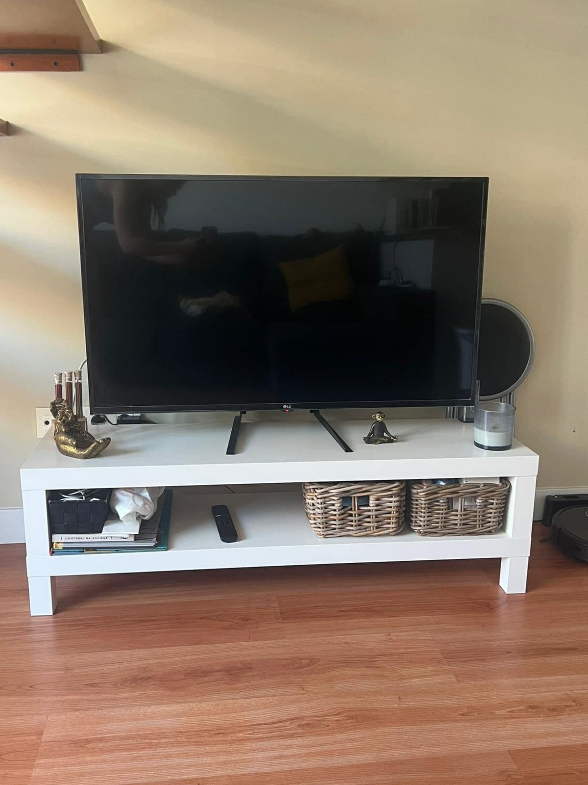 LACK banc de TV, blanc, 120x35x36 cm