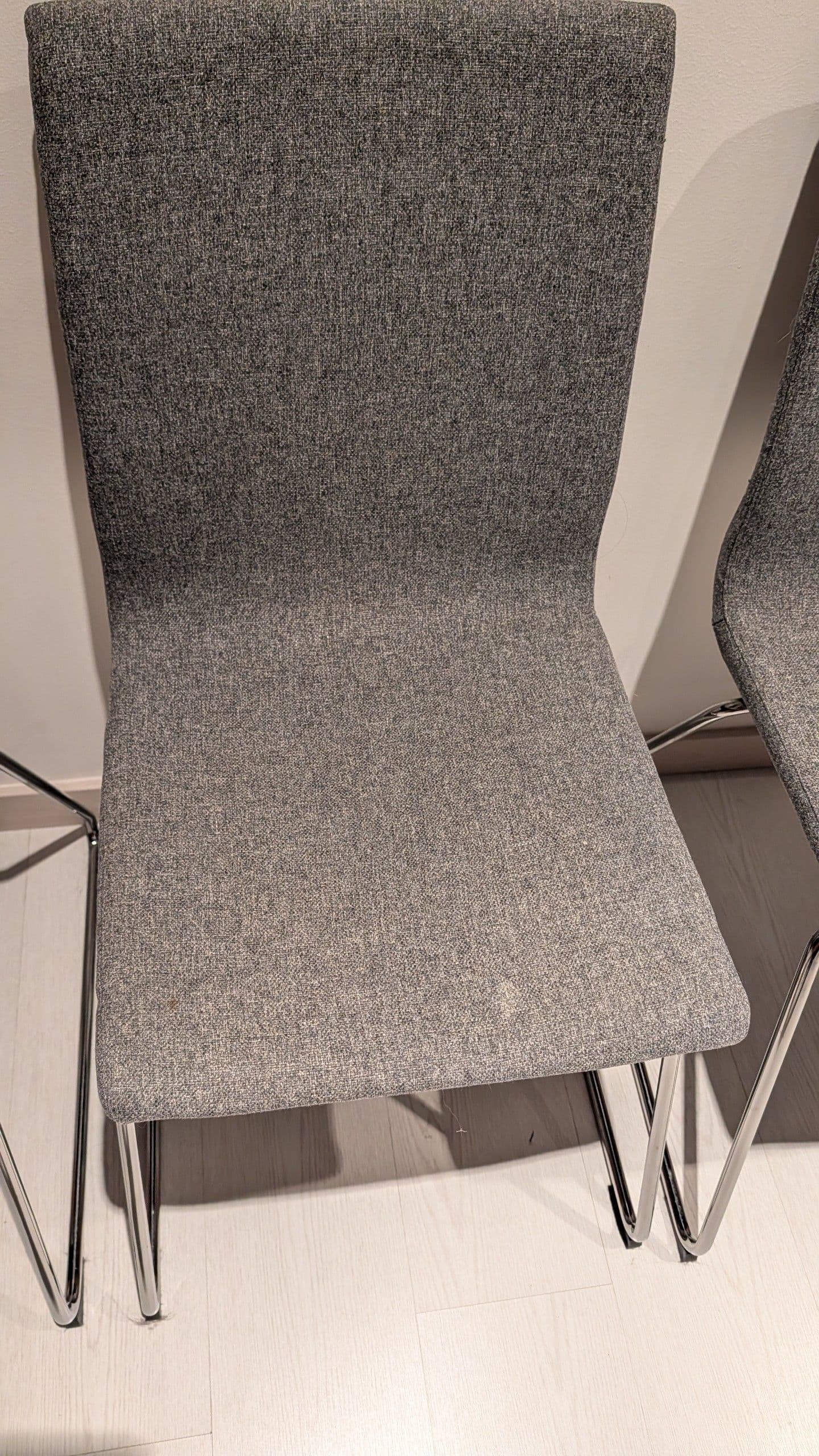 LILLÅNÄS cadeira, cromado/Gunnared gris escuro