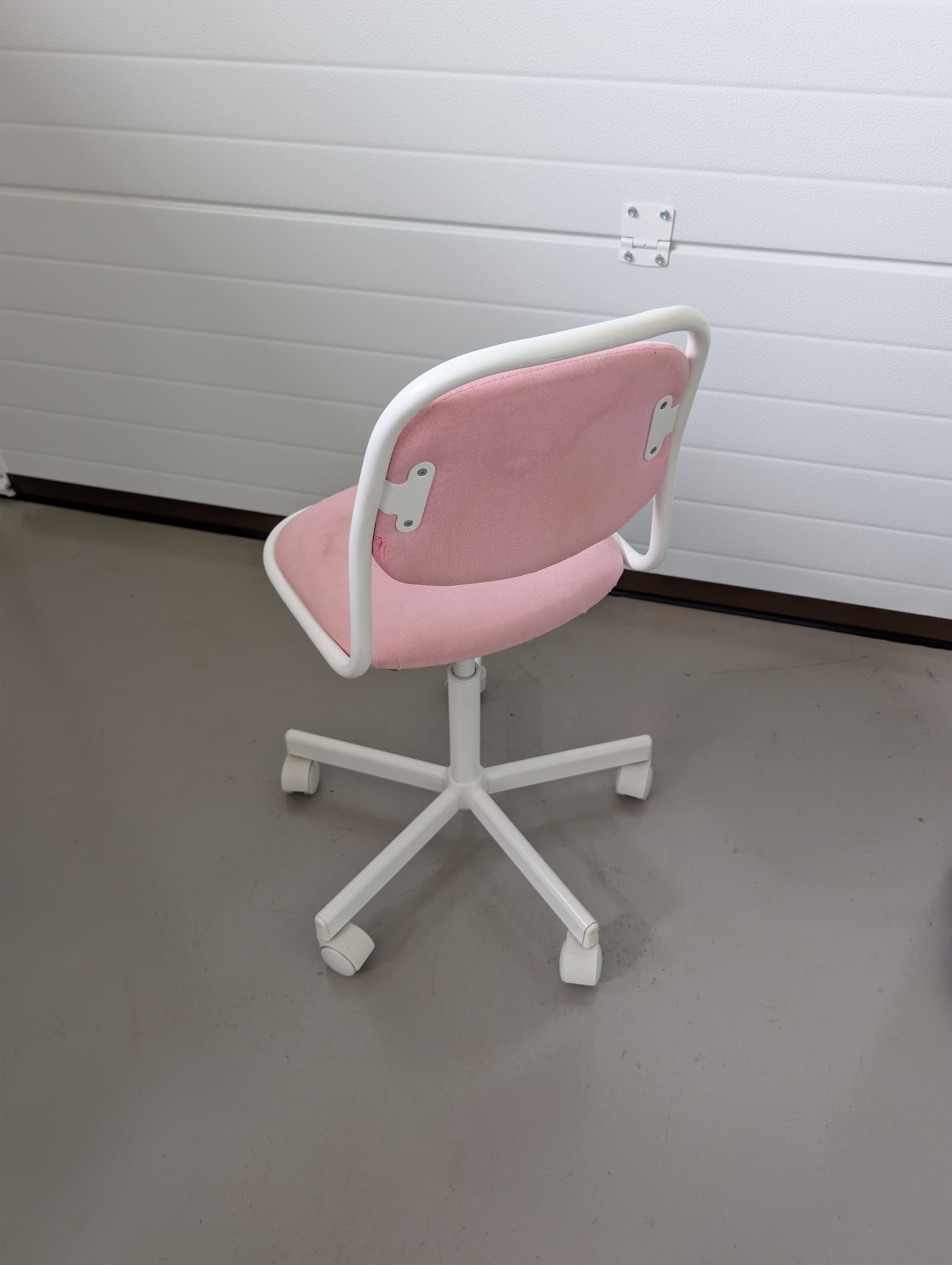ÖRFJÄLL cadira escriptori infantil, blanc/Vissle rosa