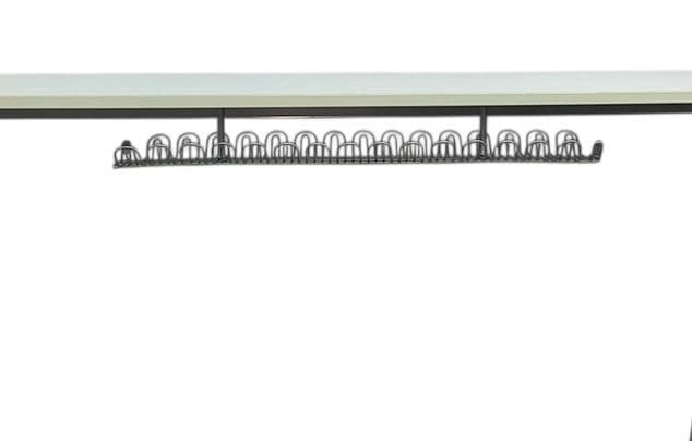 SIGNUM regreta para cables horizontal, gris prata, 70 cm